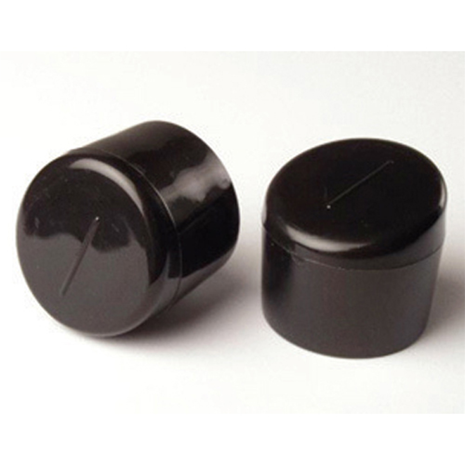 TIC 19mm Black Plastic Angled Ext Chair Tip - 4 Piece