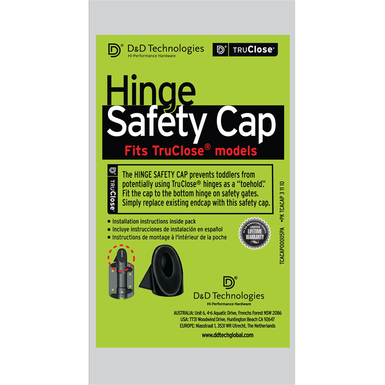 TruClose® Hinge Safety Cap Bunnings Warehouse