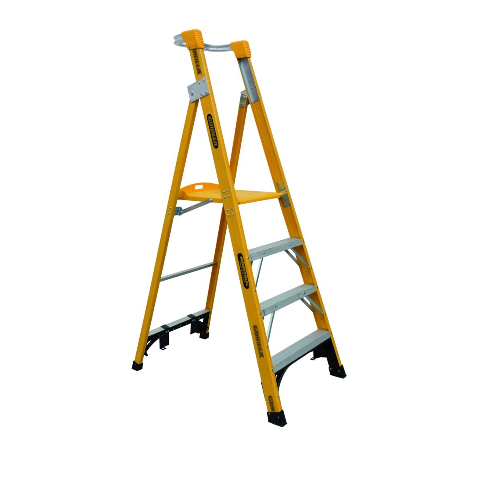 Gorilla 1.2m 150kg Industrial Fibreglass Platform Ladder