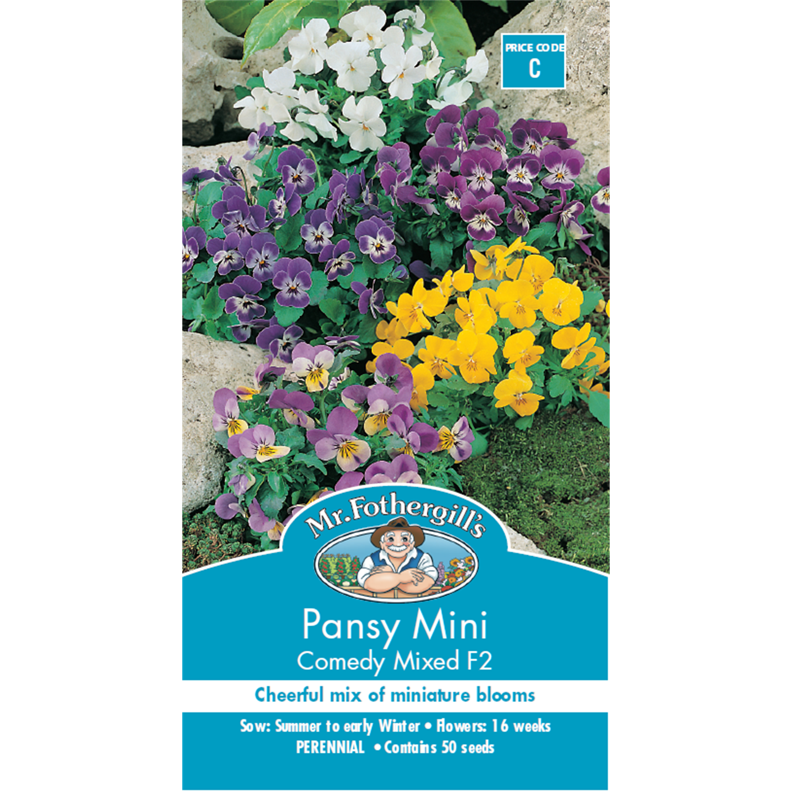Mr Fothergill's Mini Pansy Flower Seeds