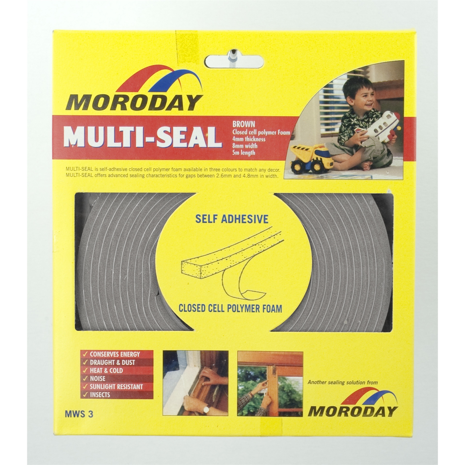 Moroday Grey Self Adhesive Weather Seal