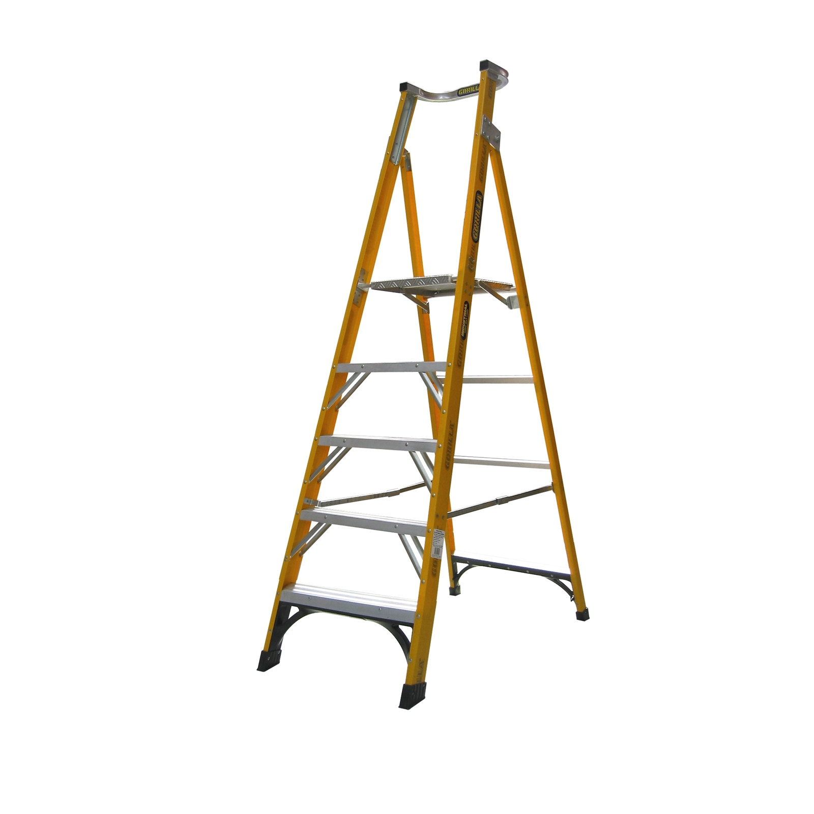 Gorilla 1.5m 150kg Fibreglass Platform Step Ladder