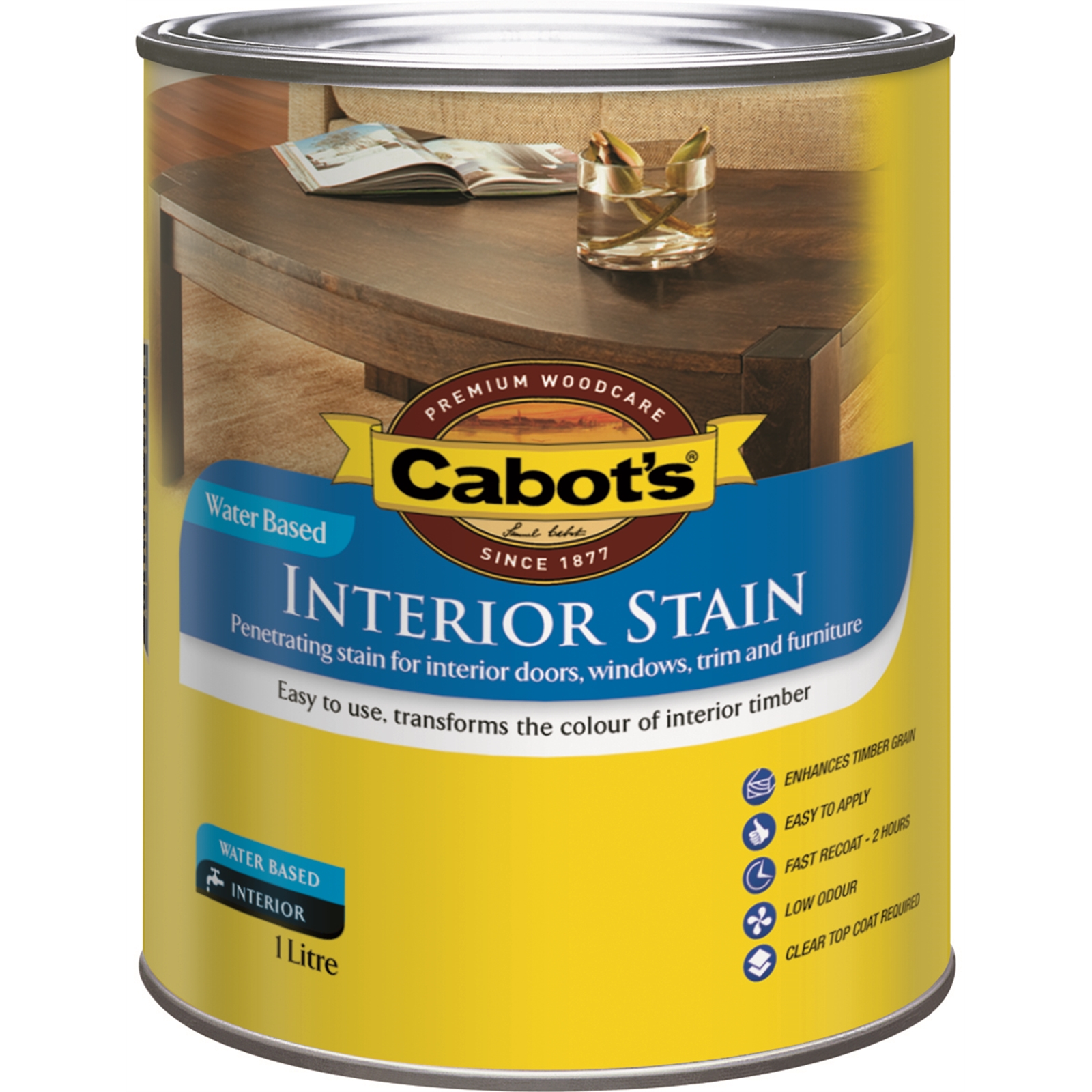 Cabot's 1L Cedar Water Based Interior Stain