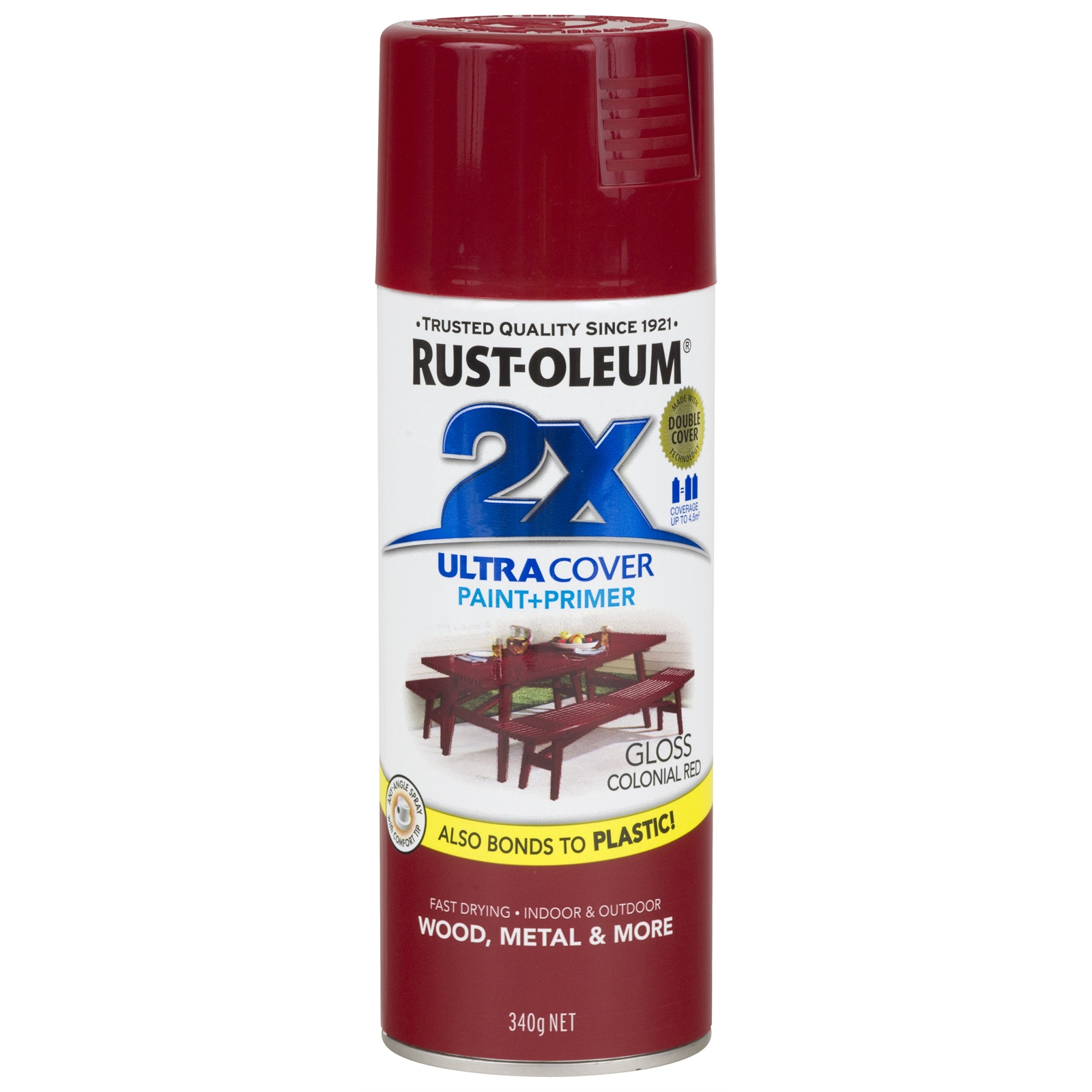 Rust-Oleum 340g Ultra Cover 2X Gloss Colonial Red Spray Paint