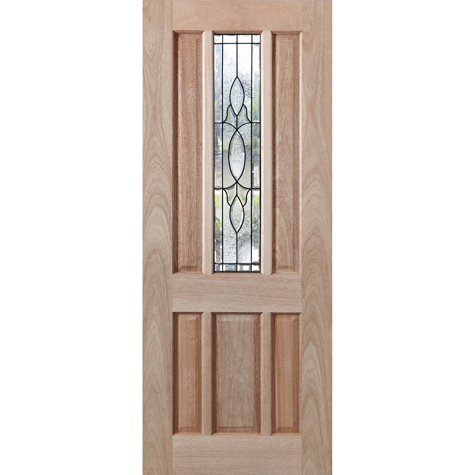 Woodcraft Doors 2040 x 820 x 40mm Hamlett Entrance Doors With Teardrop Glass