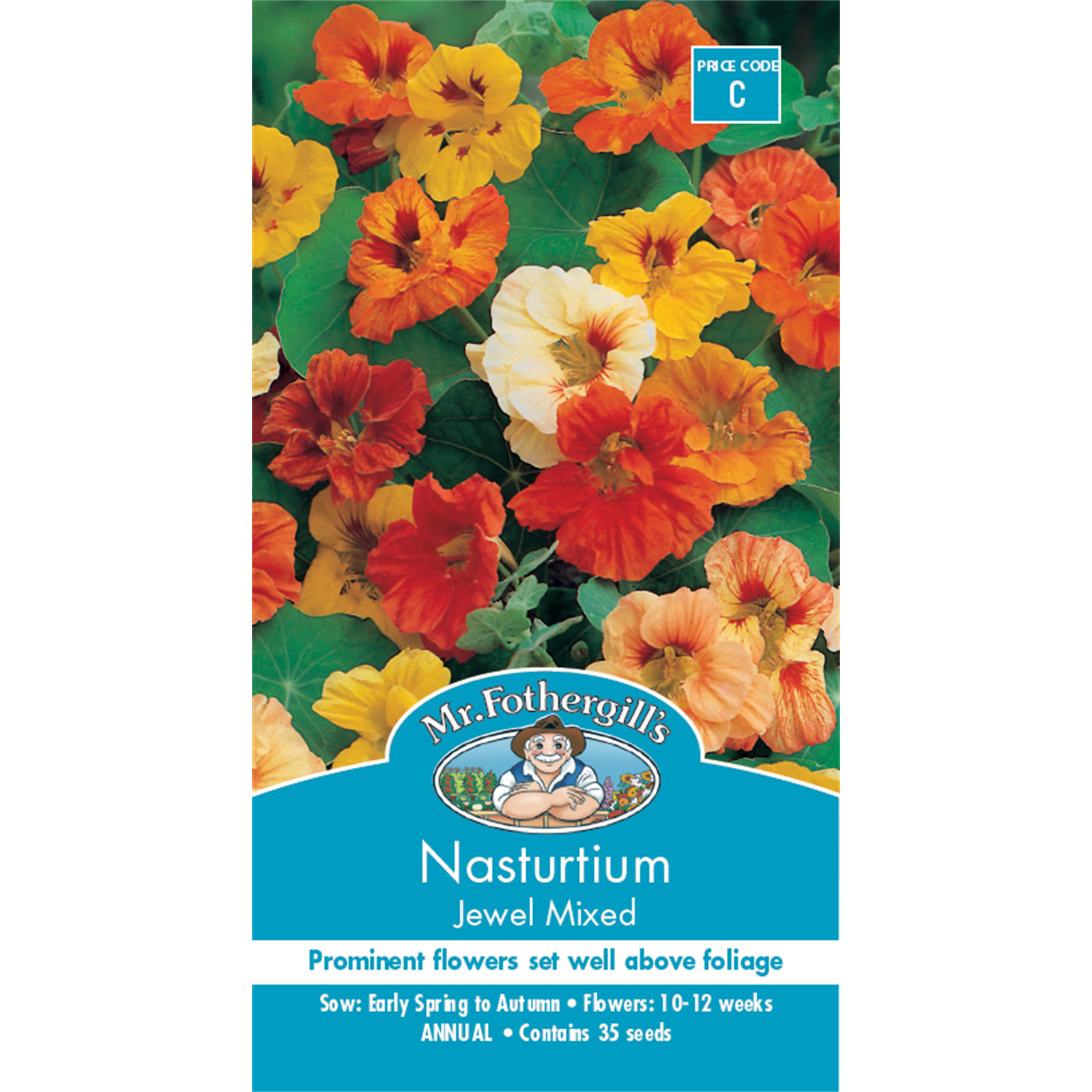Mr Fothergill's Jewel Nasturtium Flower Seeds