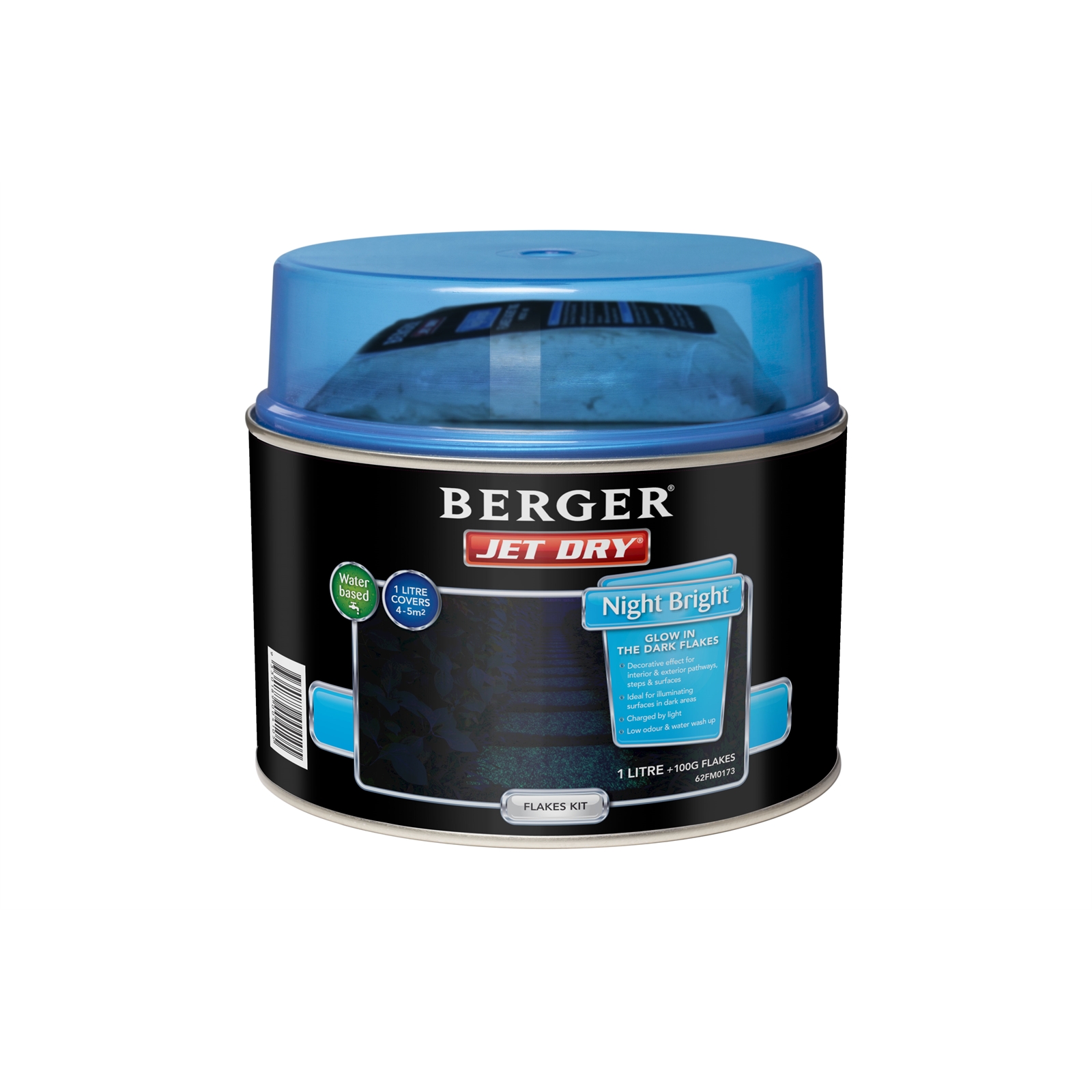 Berger Jet Dry 1L Night Bright Paving Paint Flakes Kit