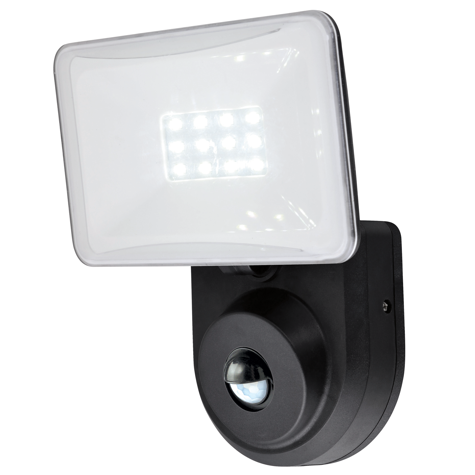Brilliant Lighting 6.5W LED Black Commander Single Security Light with Sensor