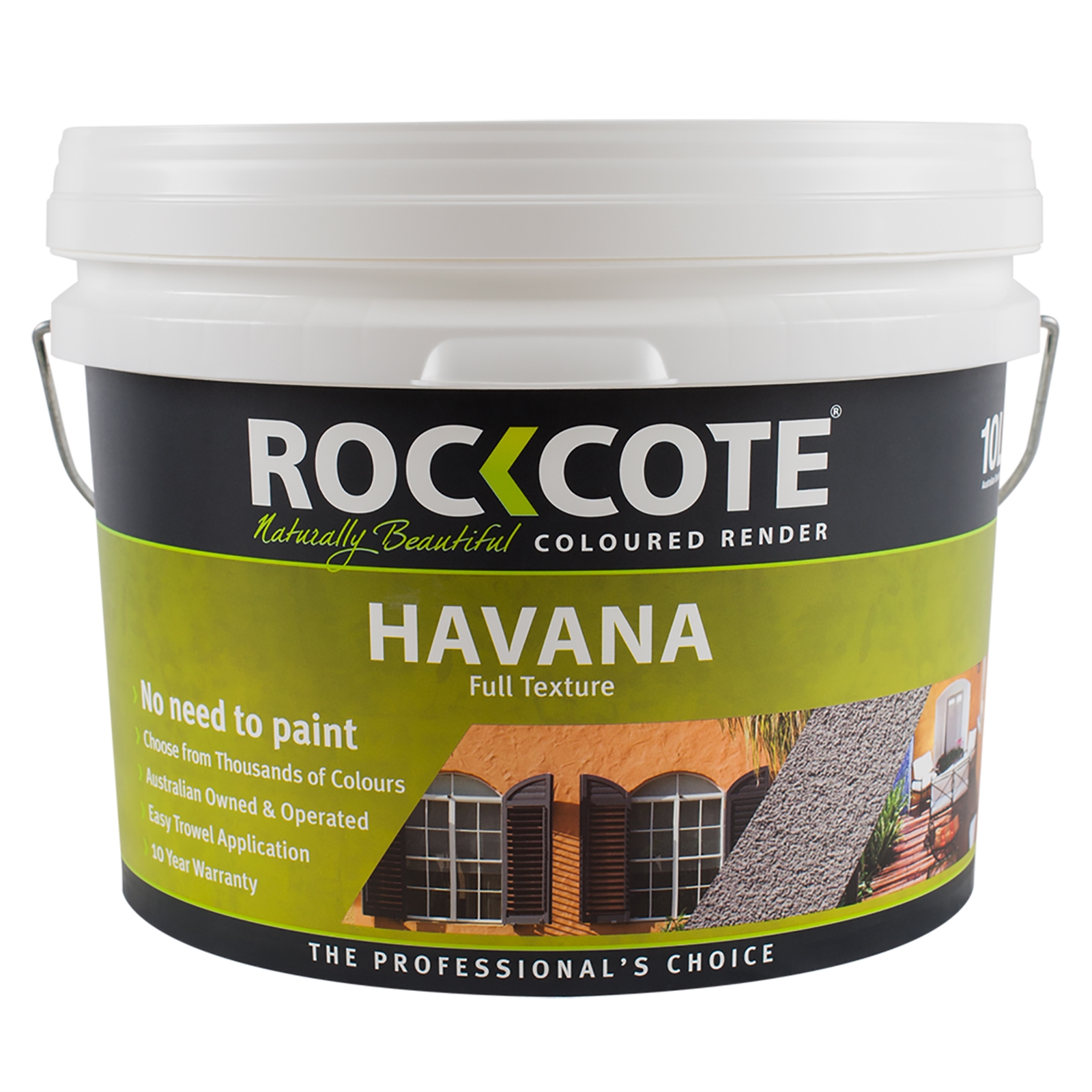 Rockcote 10L Havana Full Texture Coloured Render