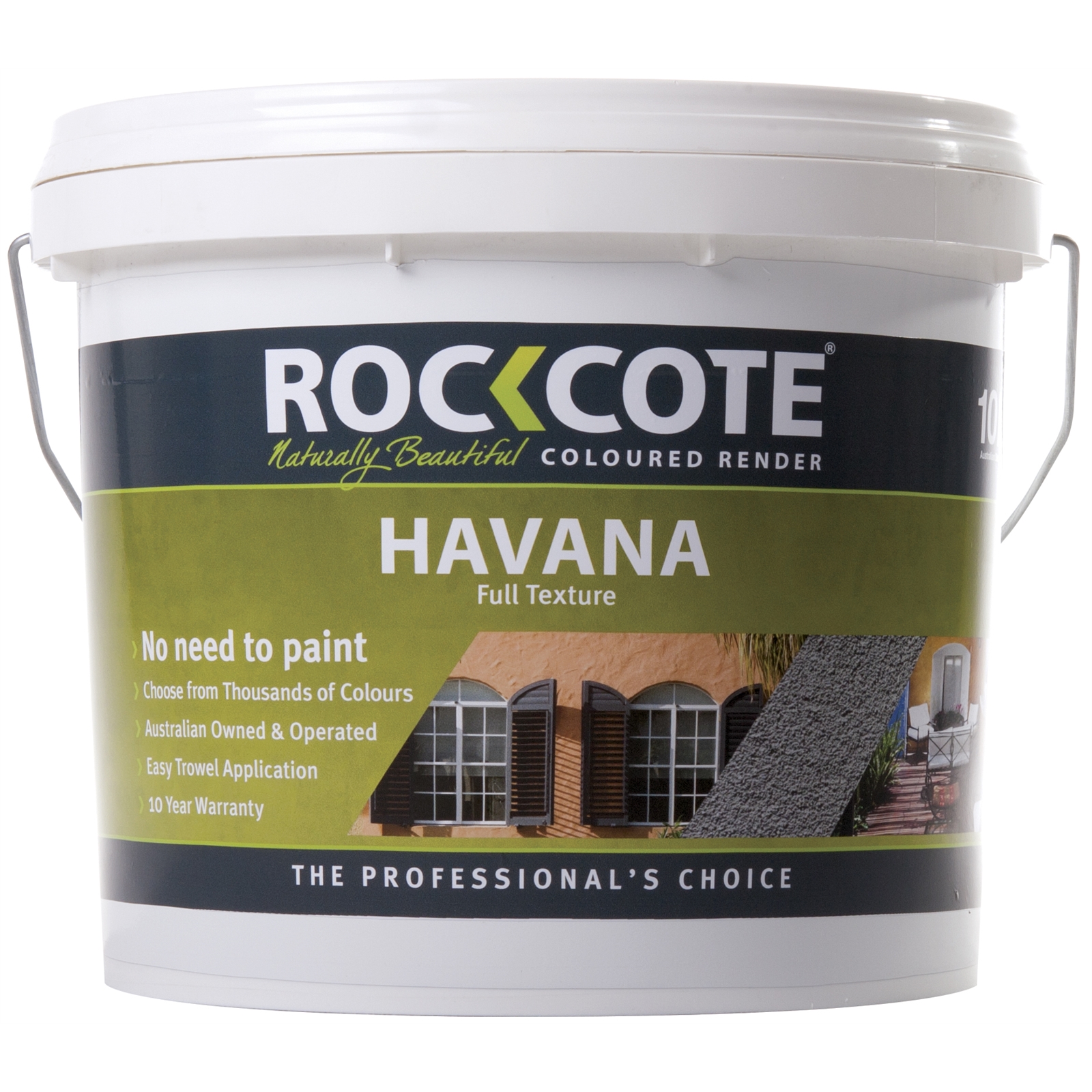 Rockcote 10L Havana Surfmist Texture Colored Render Exterior Paint