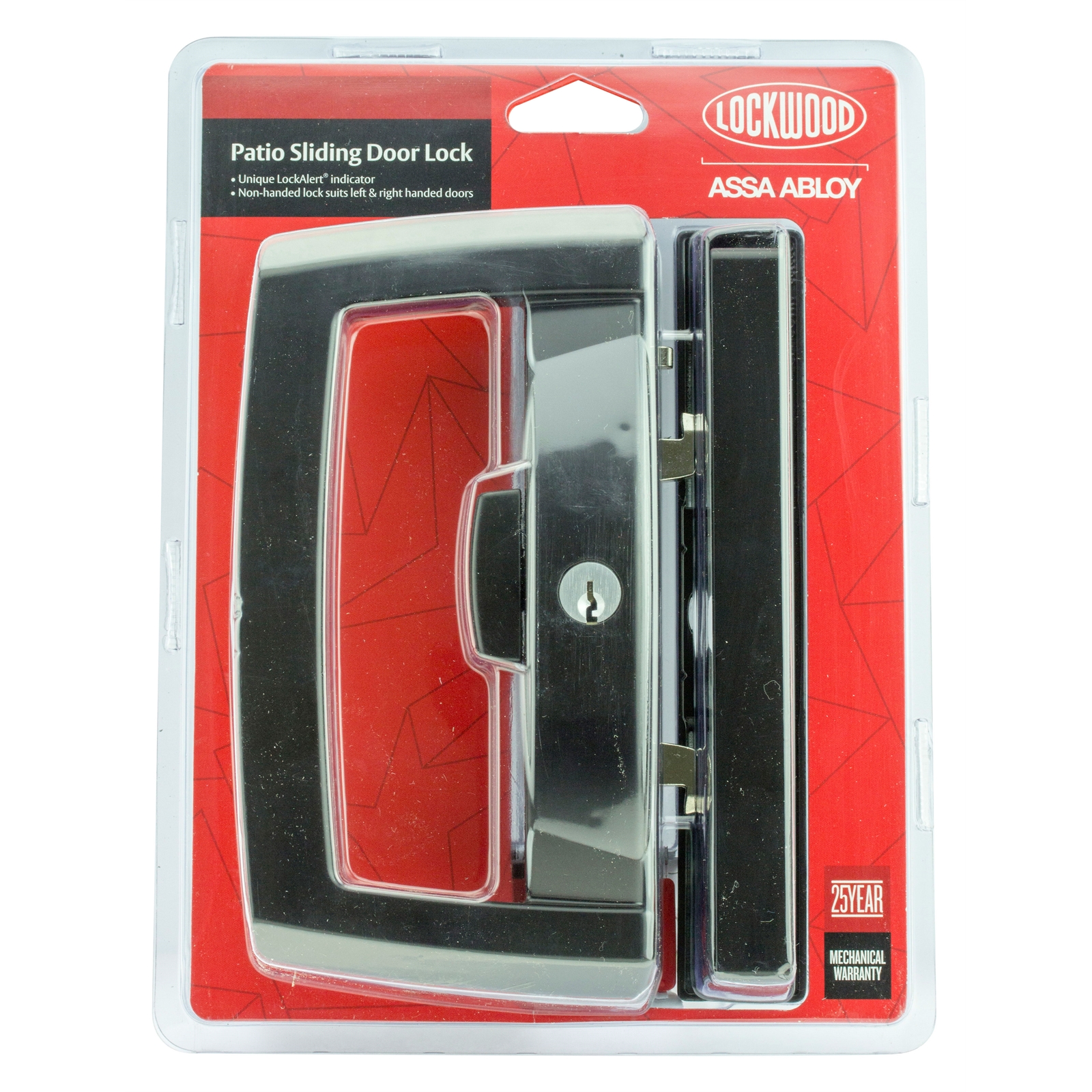 Lockwood Onyx Dual Handed Patio Sliding Door Lock - Black Lockwood Onyx Dual Handed Patio Sliding Door Lock - Black