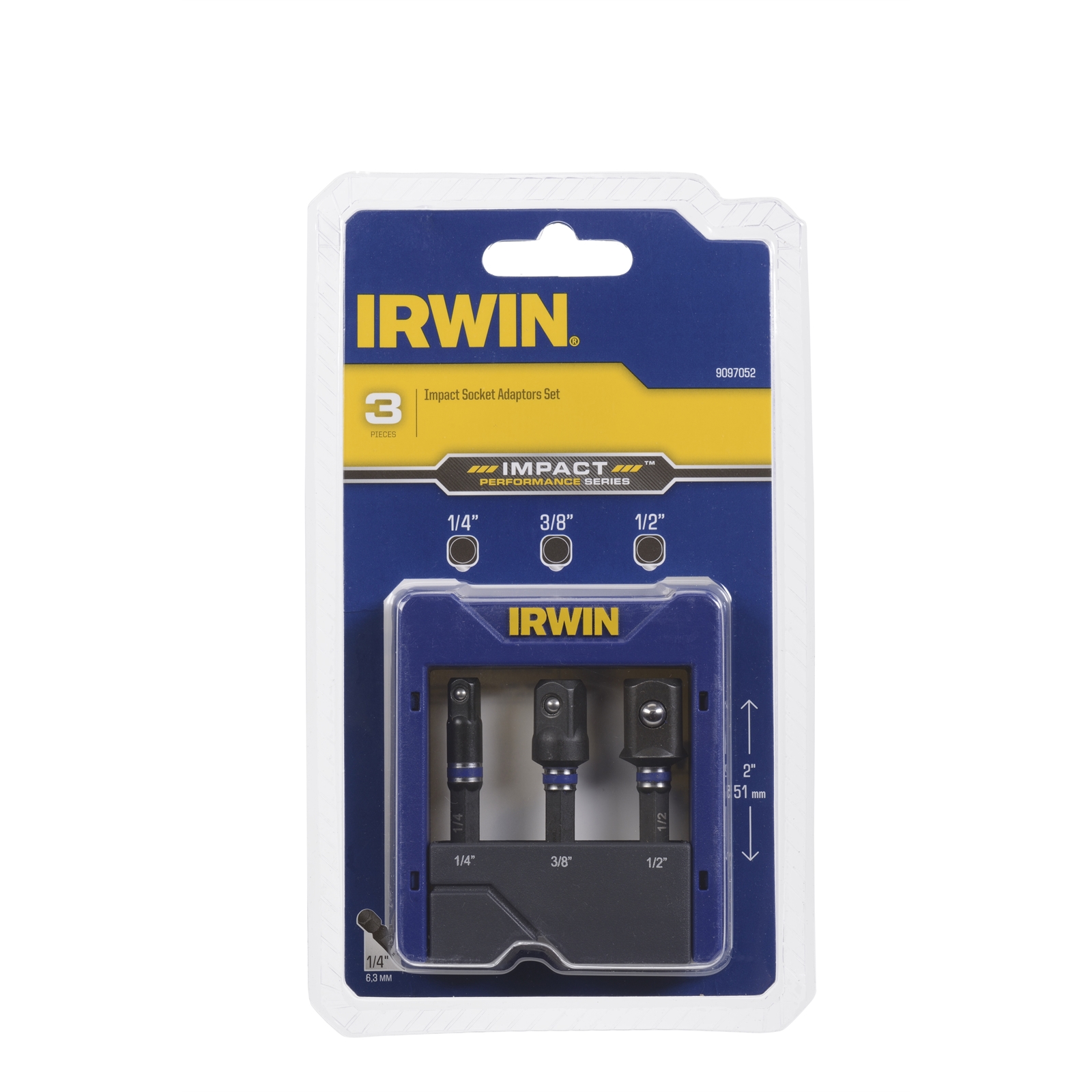 Irwin 3 Piece Impact Socket Adapter Set