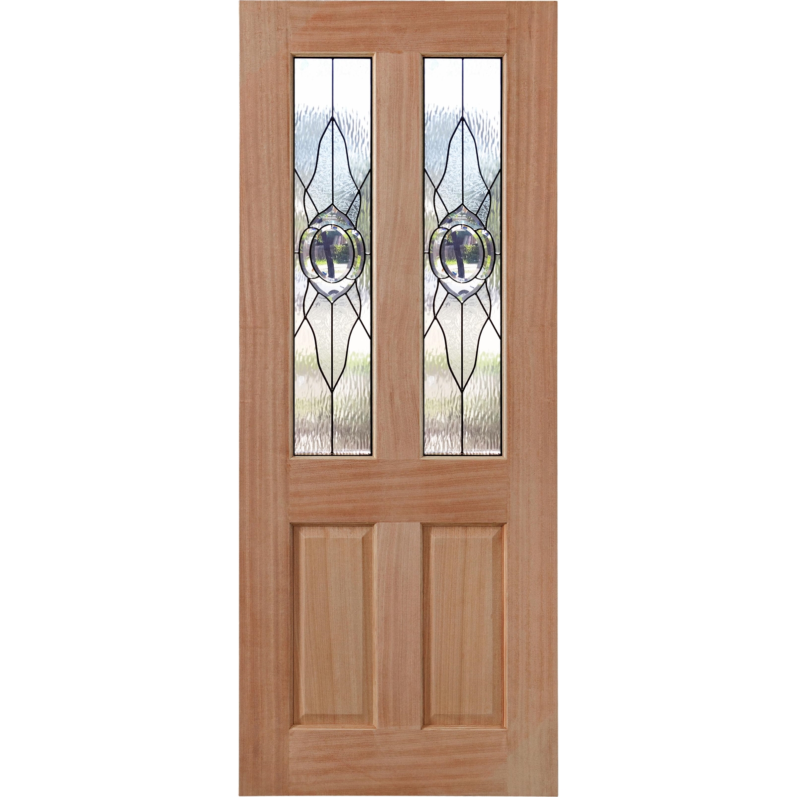 Woodcraft Doors 2040 x 820 x 40mm Cass Chrome Leadlite Entrance Door