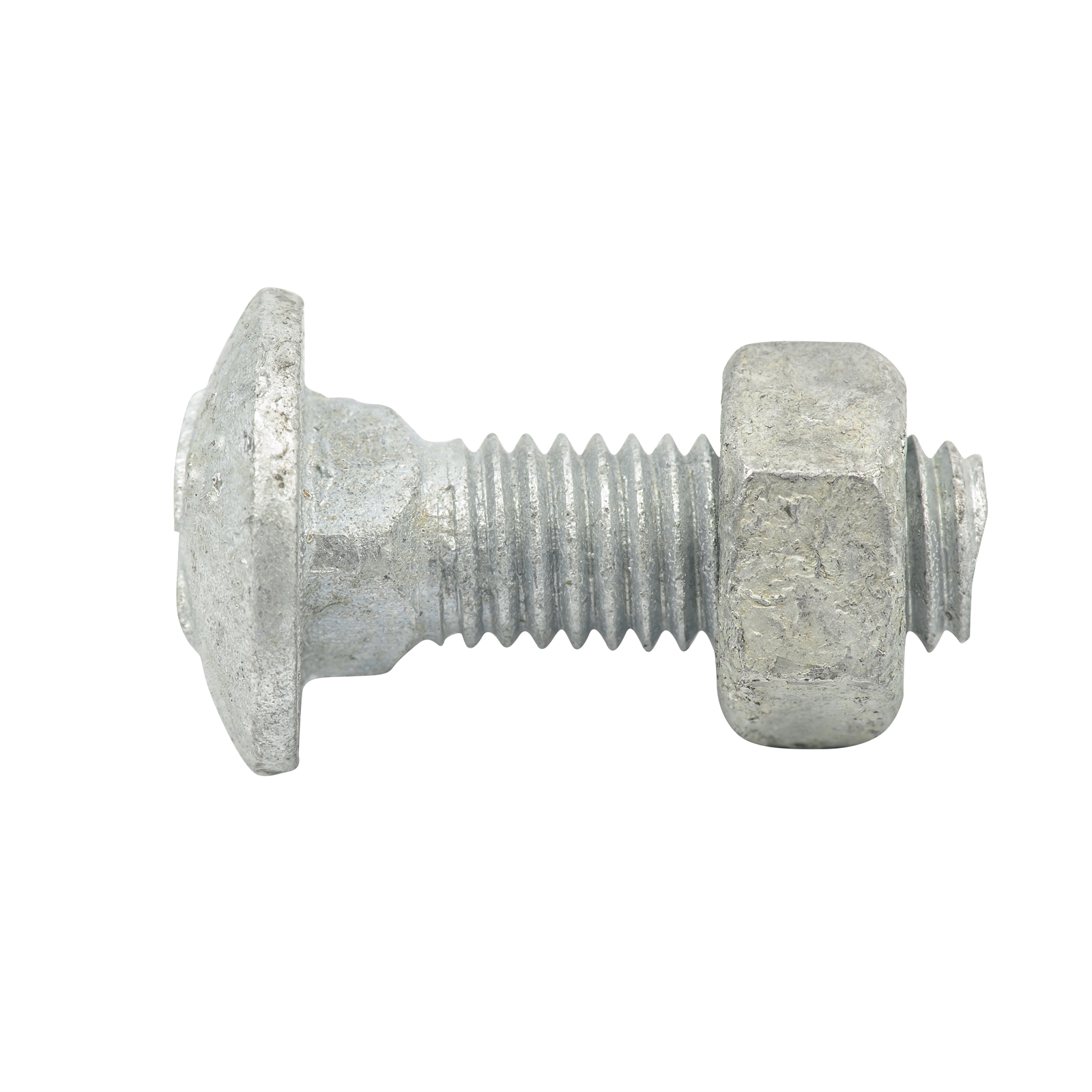 Zenith M8 x 25mm Galvanised Cup Head Bolt and Nut