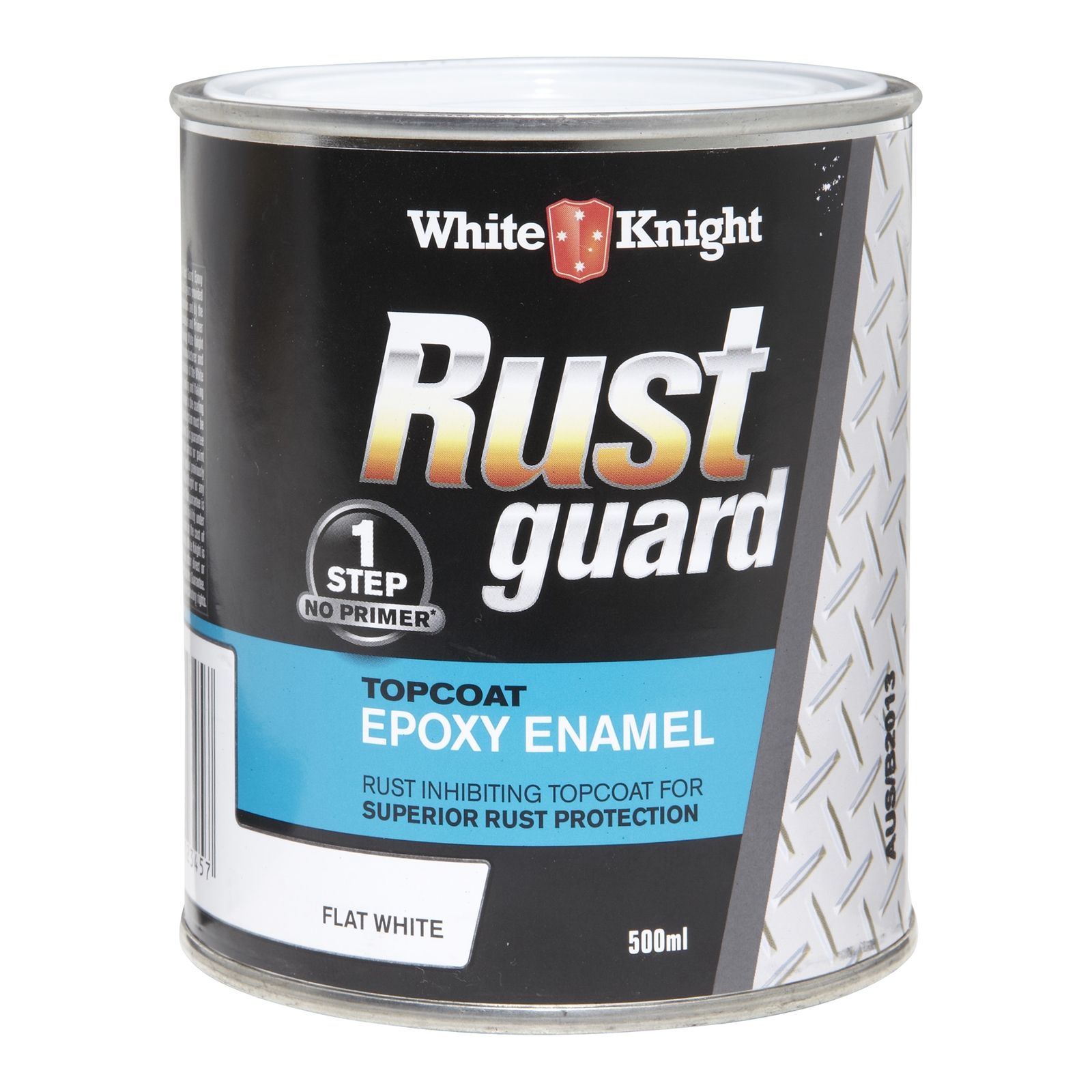 White Knight Rust Guard 500ml Flat White Epoxy Enamel Paint