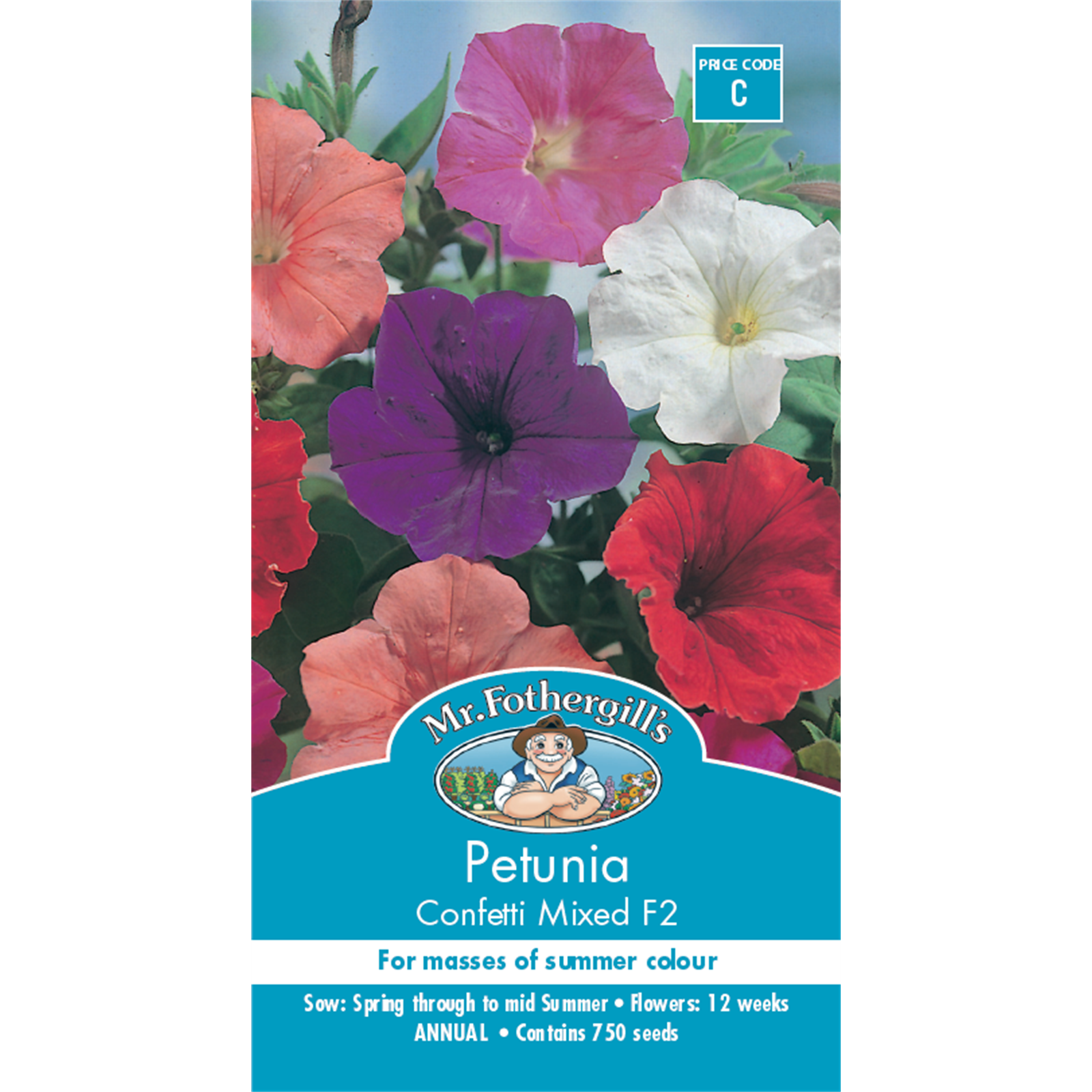Mr Fothergill's Mixed Confetti Petunia Flower Seeds