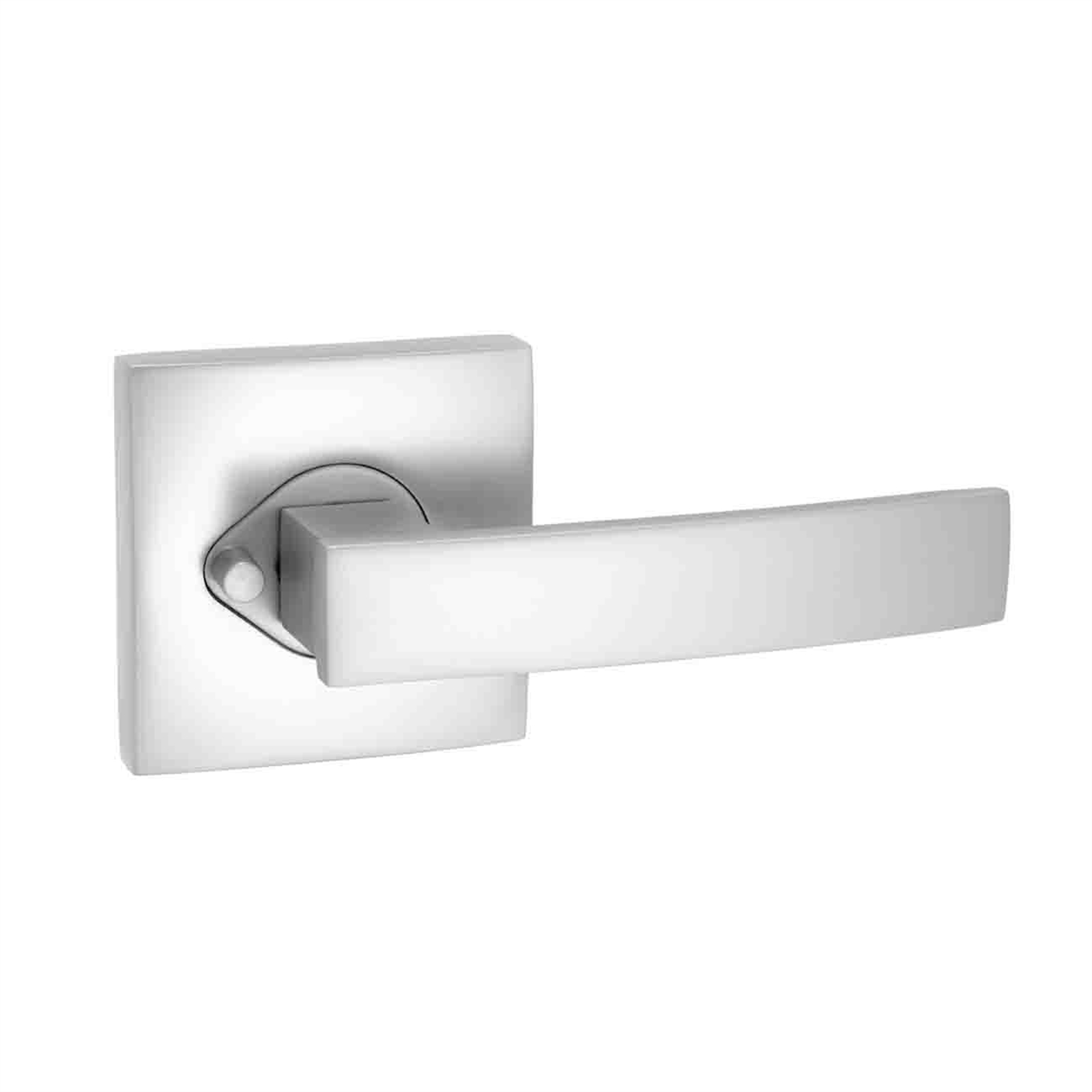 Gainsborough 68mm Satin Chrome Square Angular Privacy Leverset
