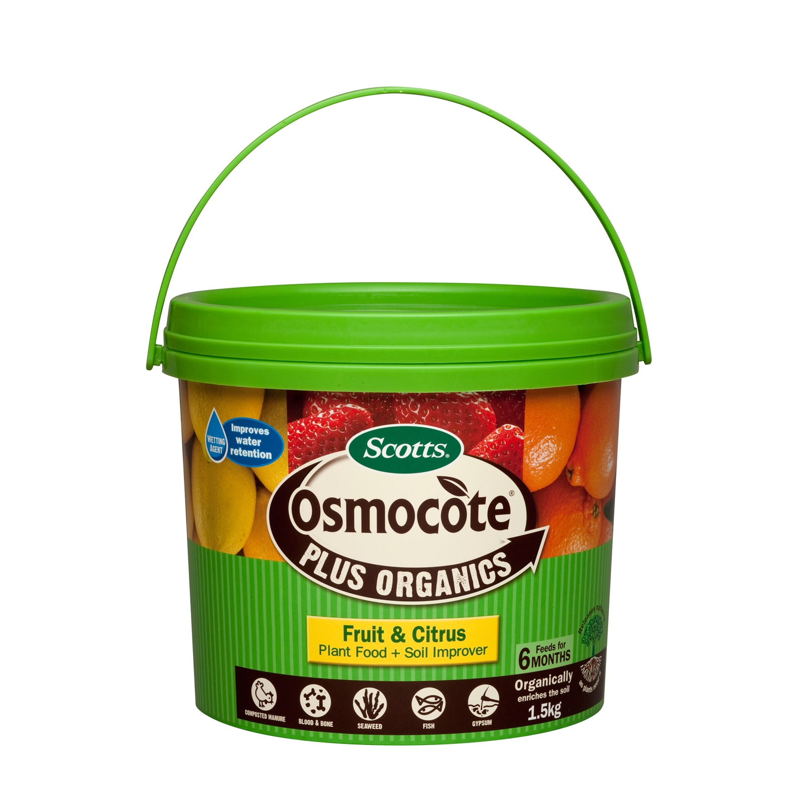Osmocote Plus Organics 1.5kg Fruit & Citrus Fertiliser
