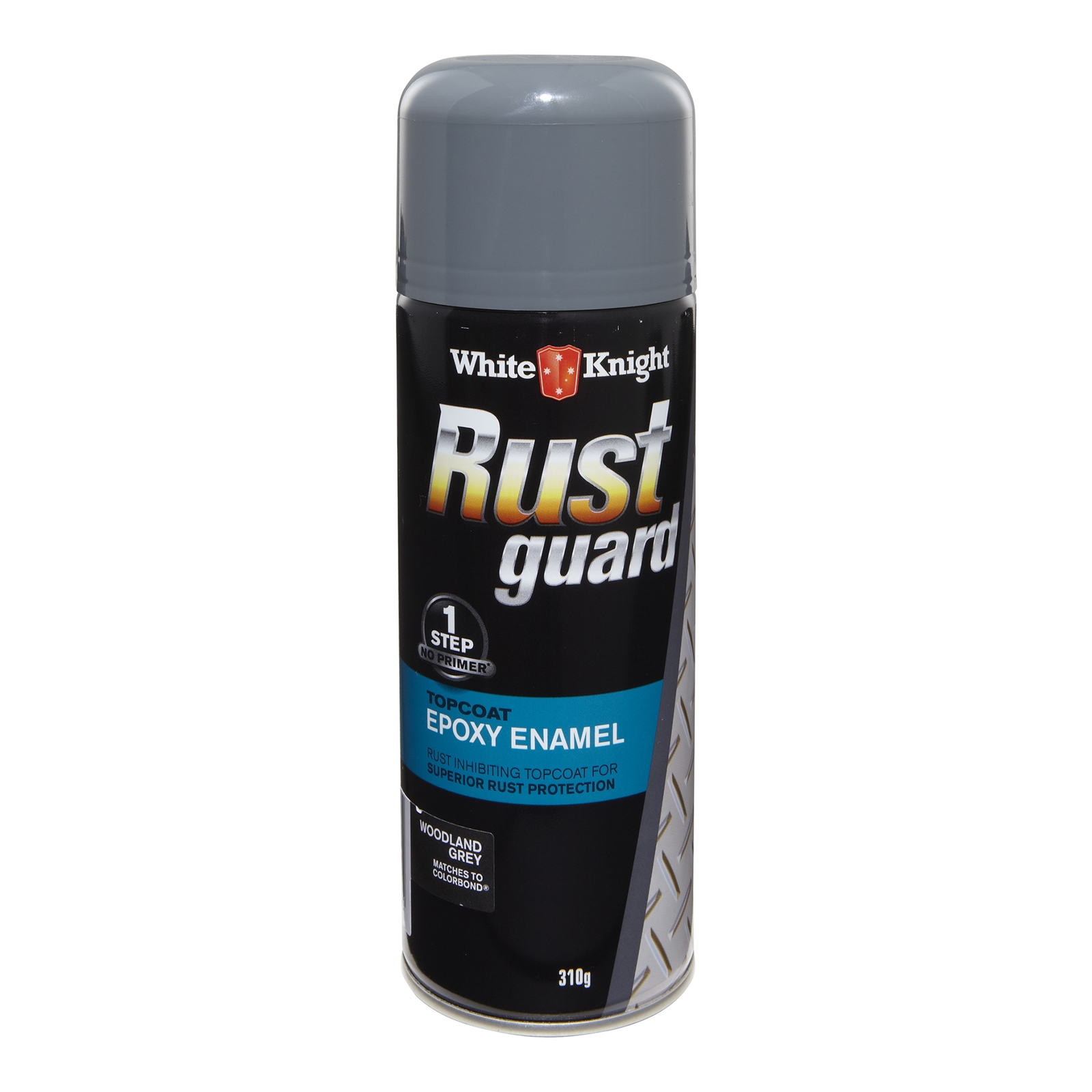 White Knight Rust Guard 310g Woodland Grey Epoxy Enamel Spray Paint