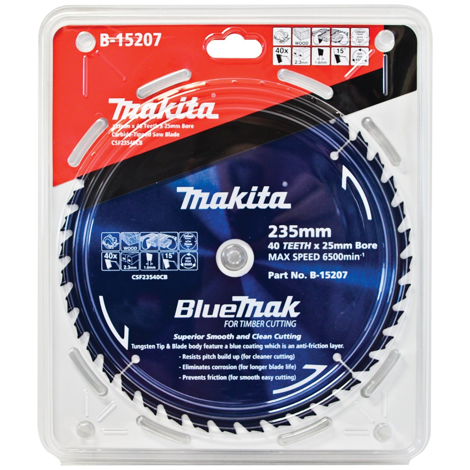 Makita 235mm 40T Circular Saw Blade Bunnings Warehouse