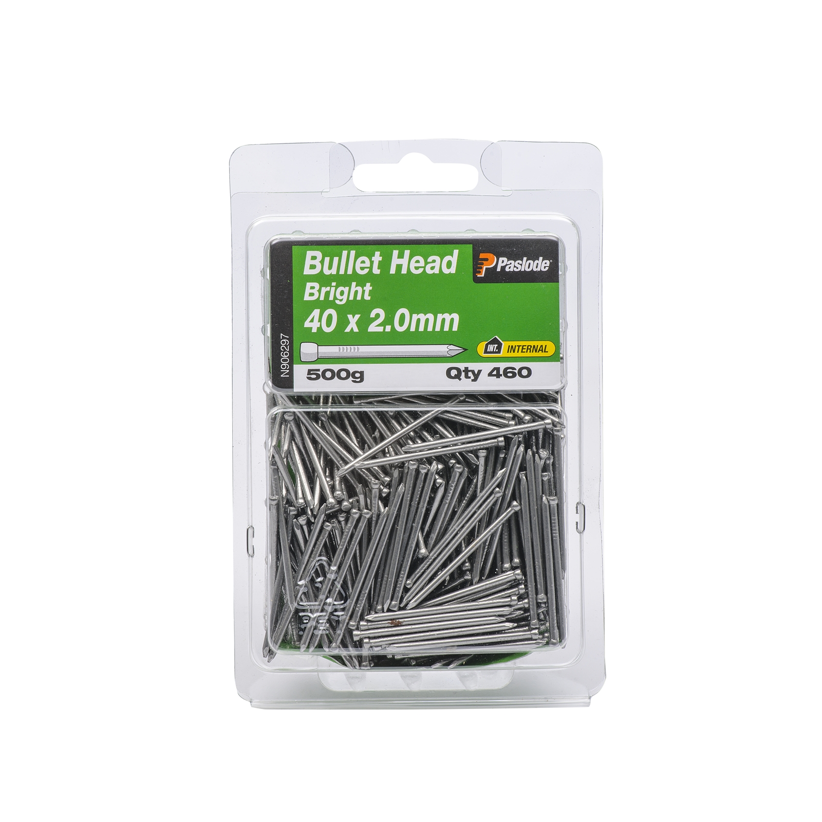 Paslode 40 x 2.0mm 500g Bright Steel Bullet Head Nails - 460 Pack