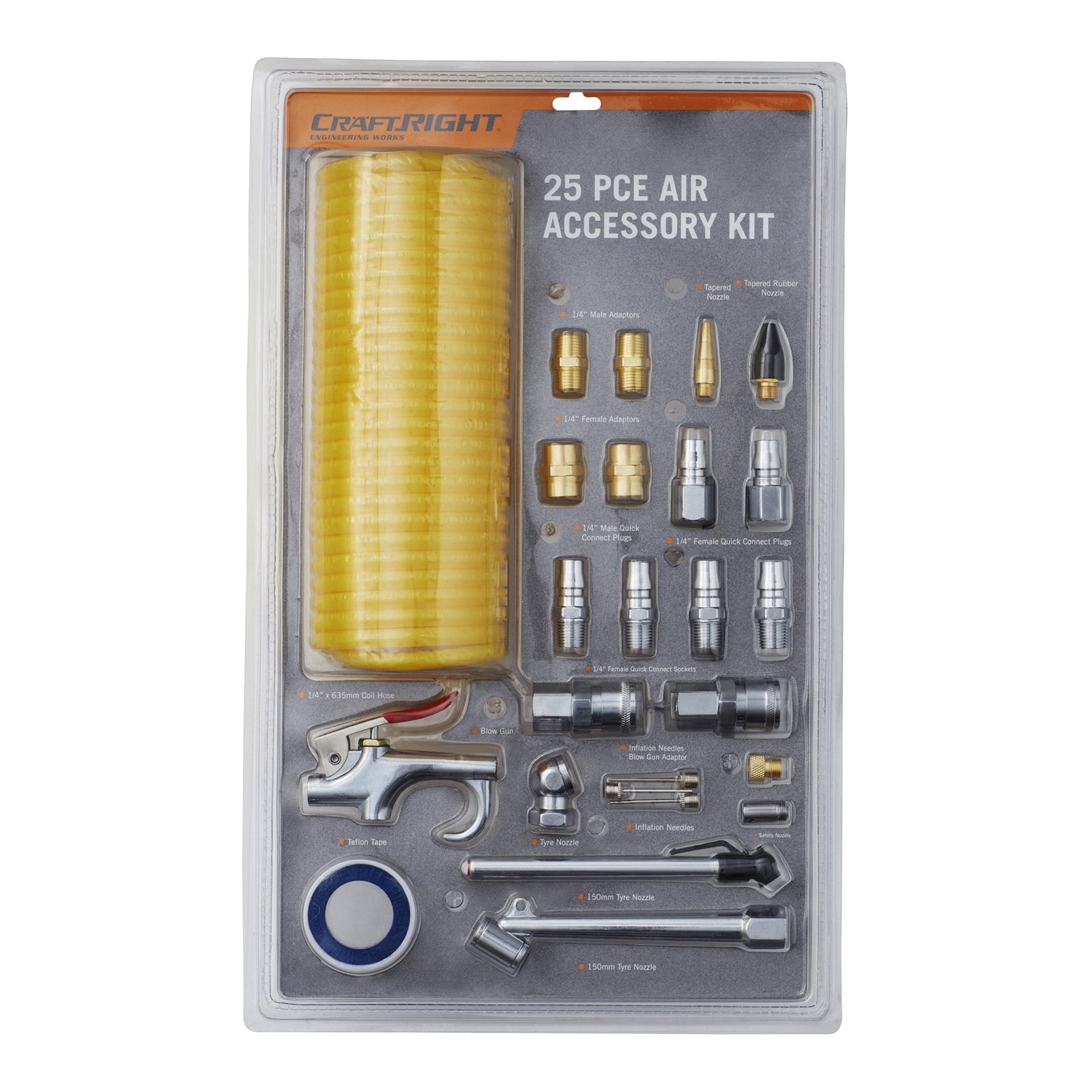 Craftright 25 Piece Air Tool Accessory Kit Bunnings Warehouse