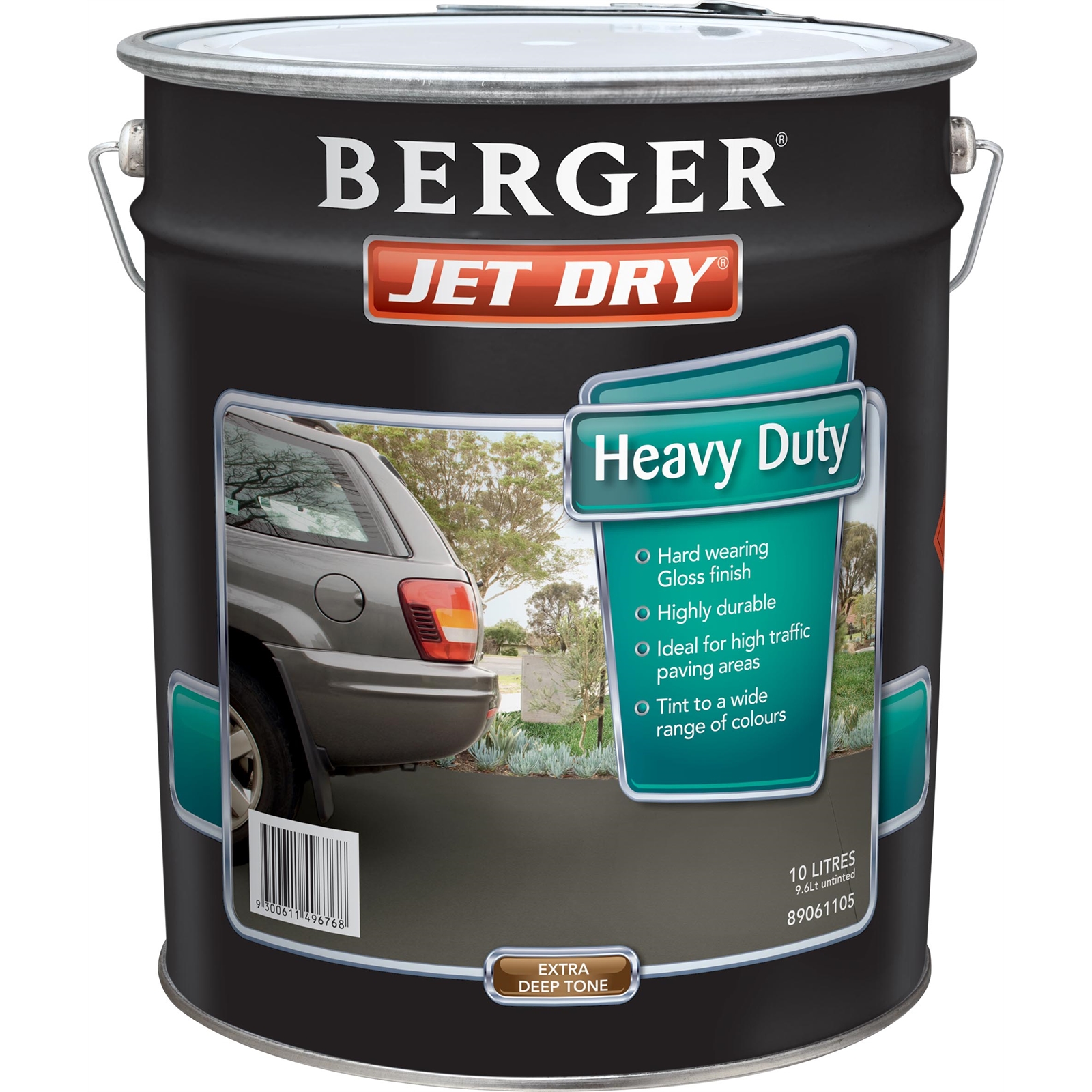 Berger Jet Dry 10L Extra Deep Gloss Heavy Duty Paving Paint