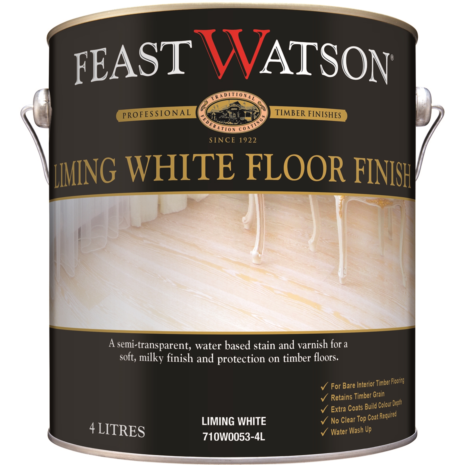 Feast Watson 4L Satin Liming White Floor Finish