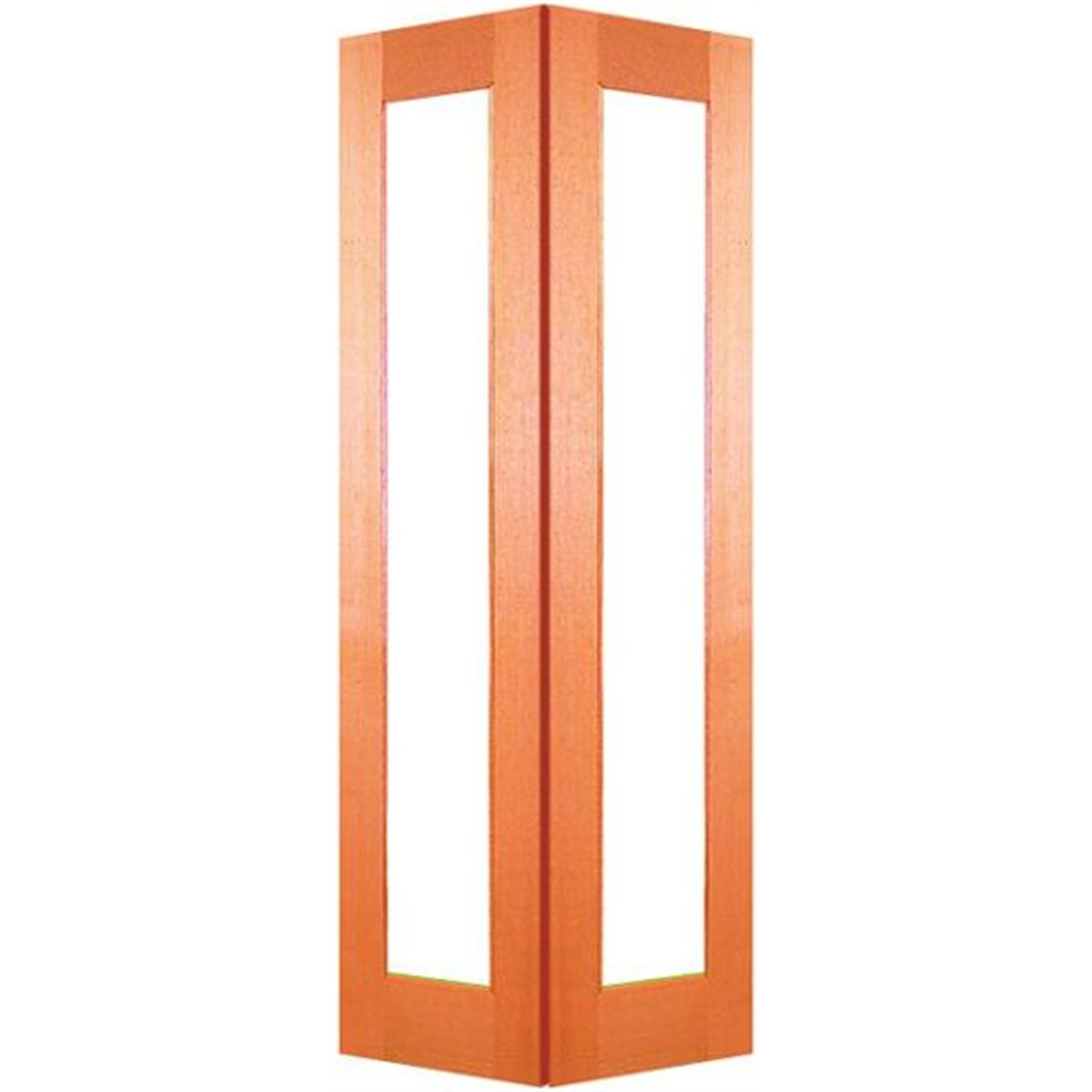 Woodcraft Doors 2040 x 820 x 35mm 1 Lite Clear Safety Glass Internal Bi-Fold Door