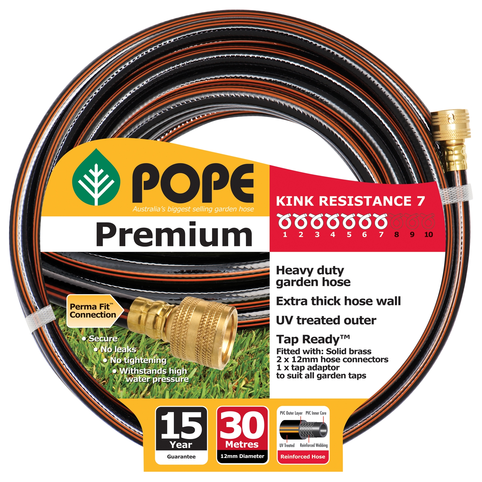 Pope 12mm x 30m Premium Garden Hose