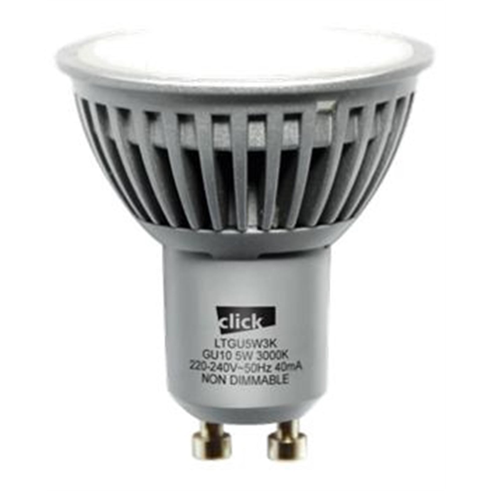 Click 5W GU10 LED Warm White Globes - 8 Pack