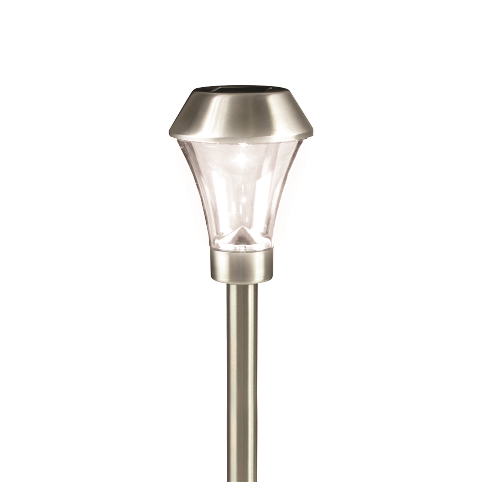 Lytworx Stainless Steel White LED Solar Light with Plastic Lens - 20 Pack