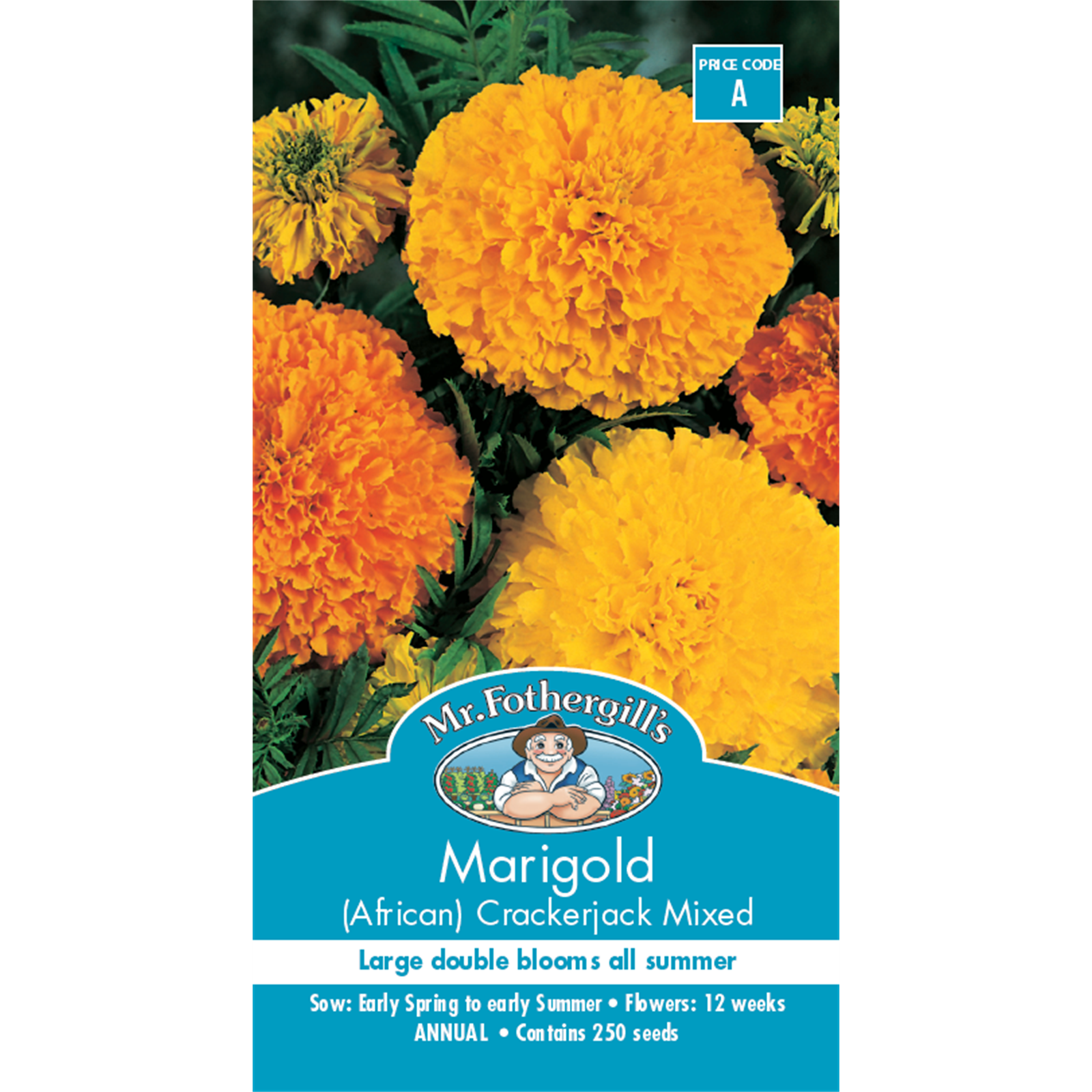Mr Fothergill's Marigold Crackerjack Flower Seeds