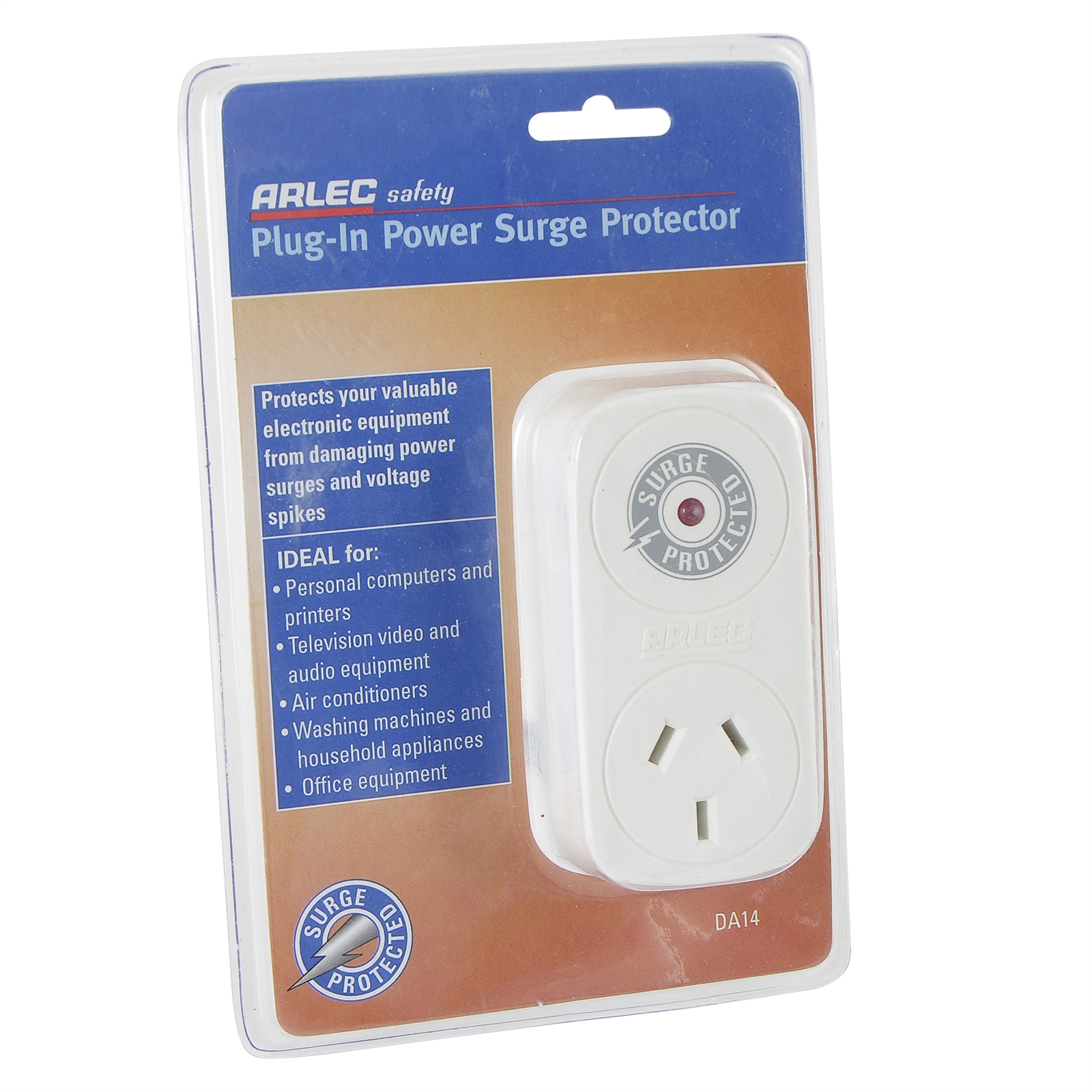 Arlec PlugIn Power Surge Protector Bunnings Warehouse