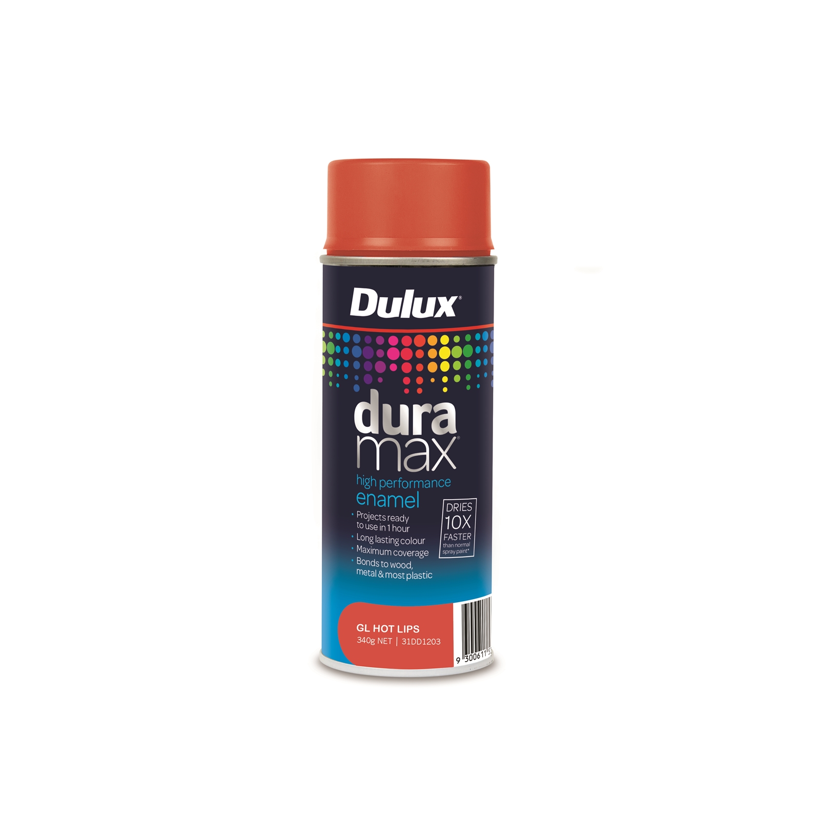 Dulux Duramax 340g Gloss Hot Lips Spray Paint