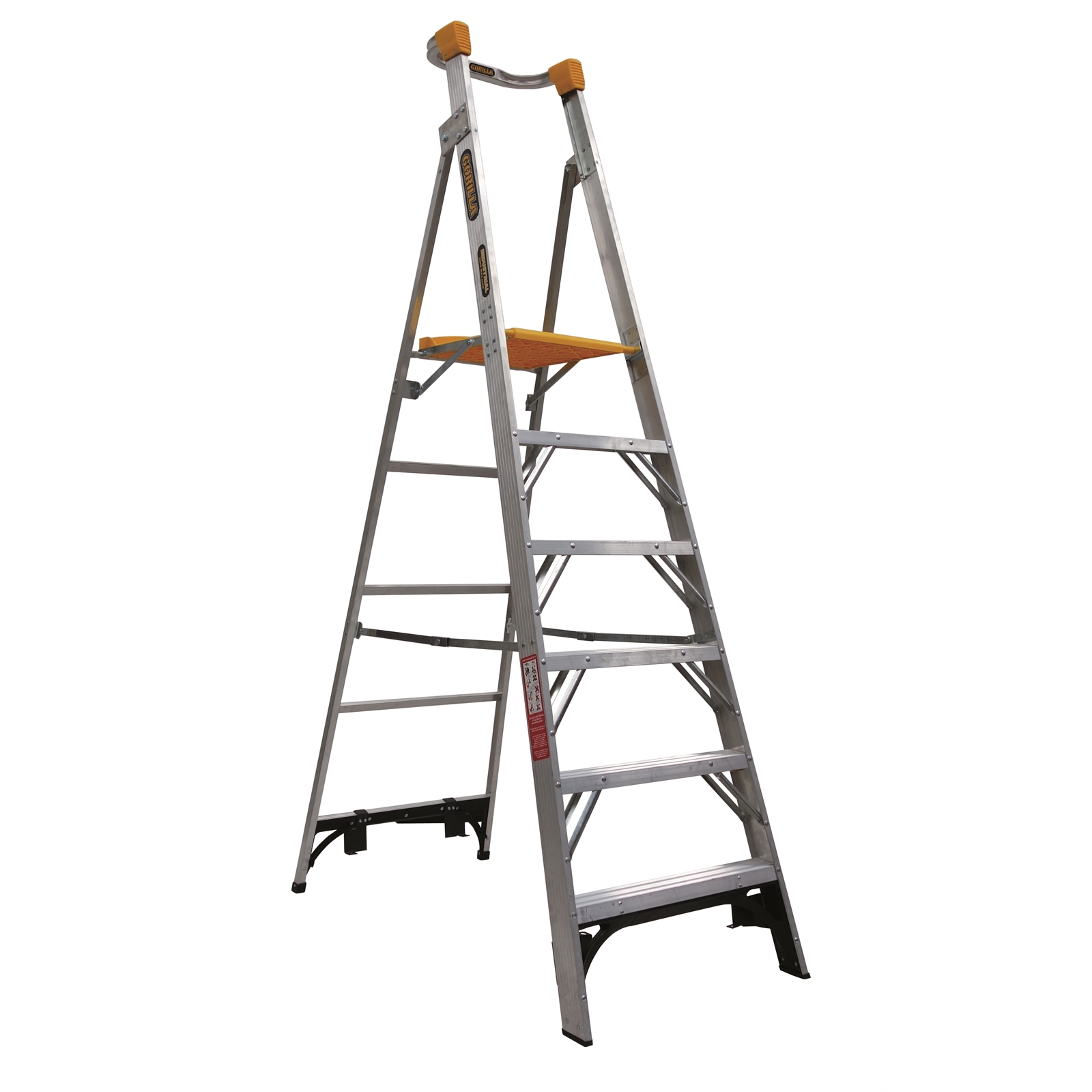 Gorilla 1.8m 150kg Aluminium Platform Ladder