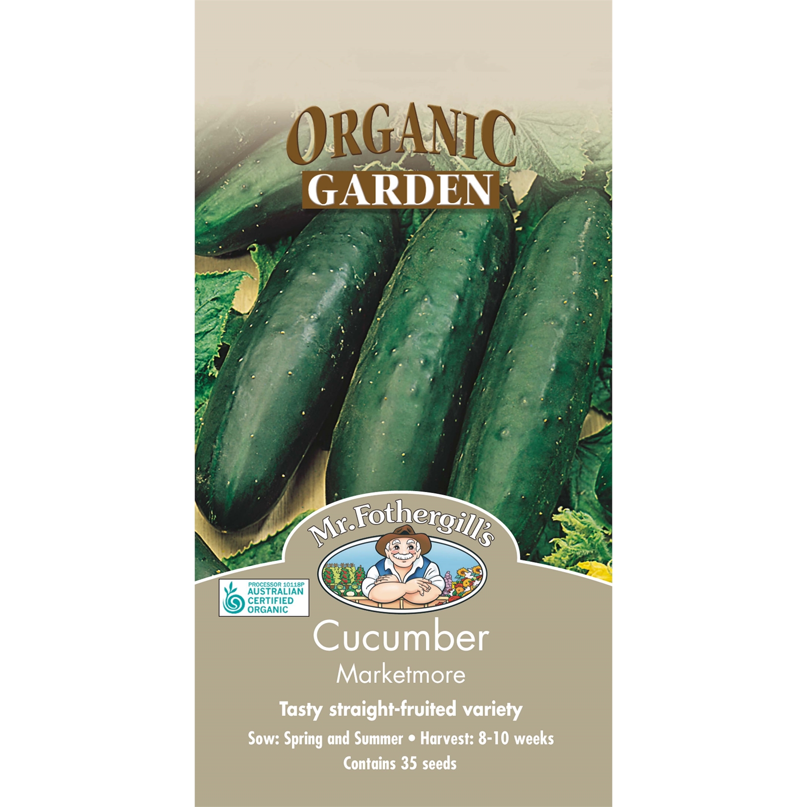 Mr Fothergill's Marketmore Cucumber Organic Seeds
