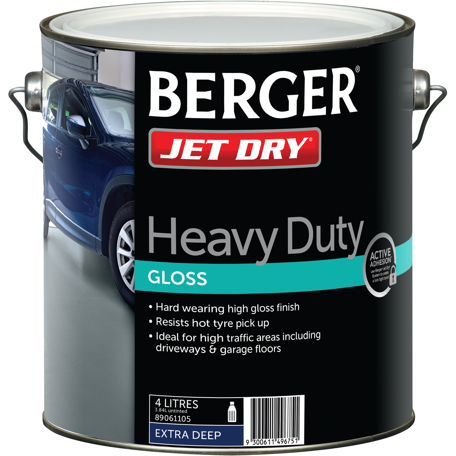 Berger Jet Dry 4L Extra Deep Heavy Duty Gloss Paving Paint
