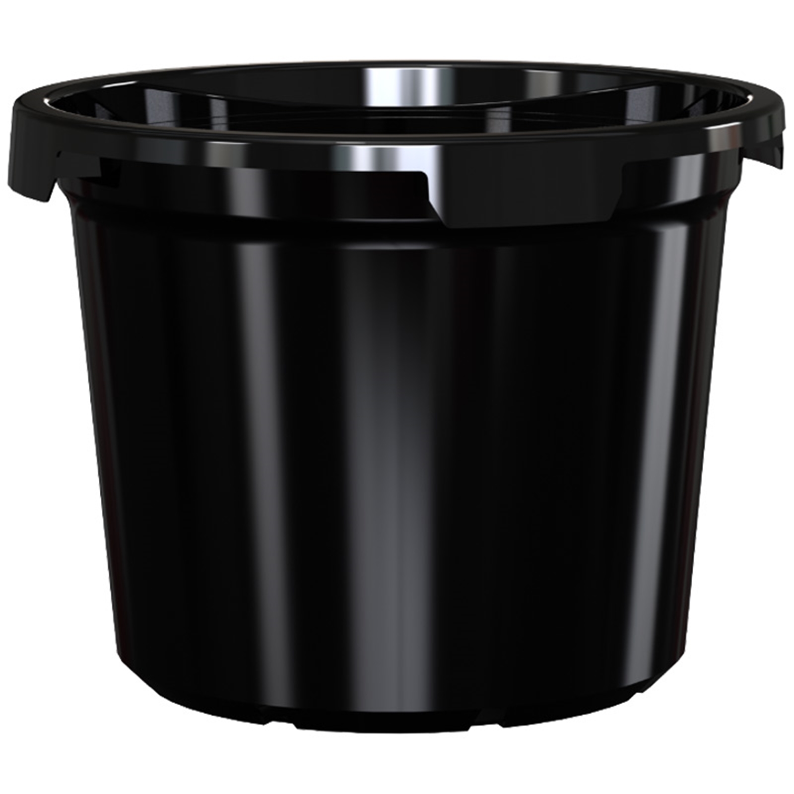 HomeLeisure 510mm Black Round Plastic REKO Growers Pot