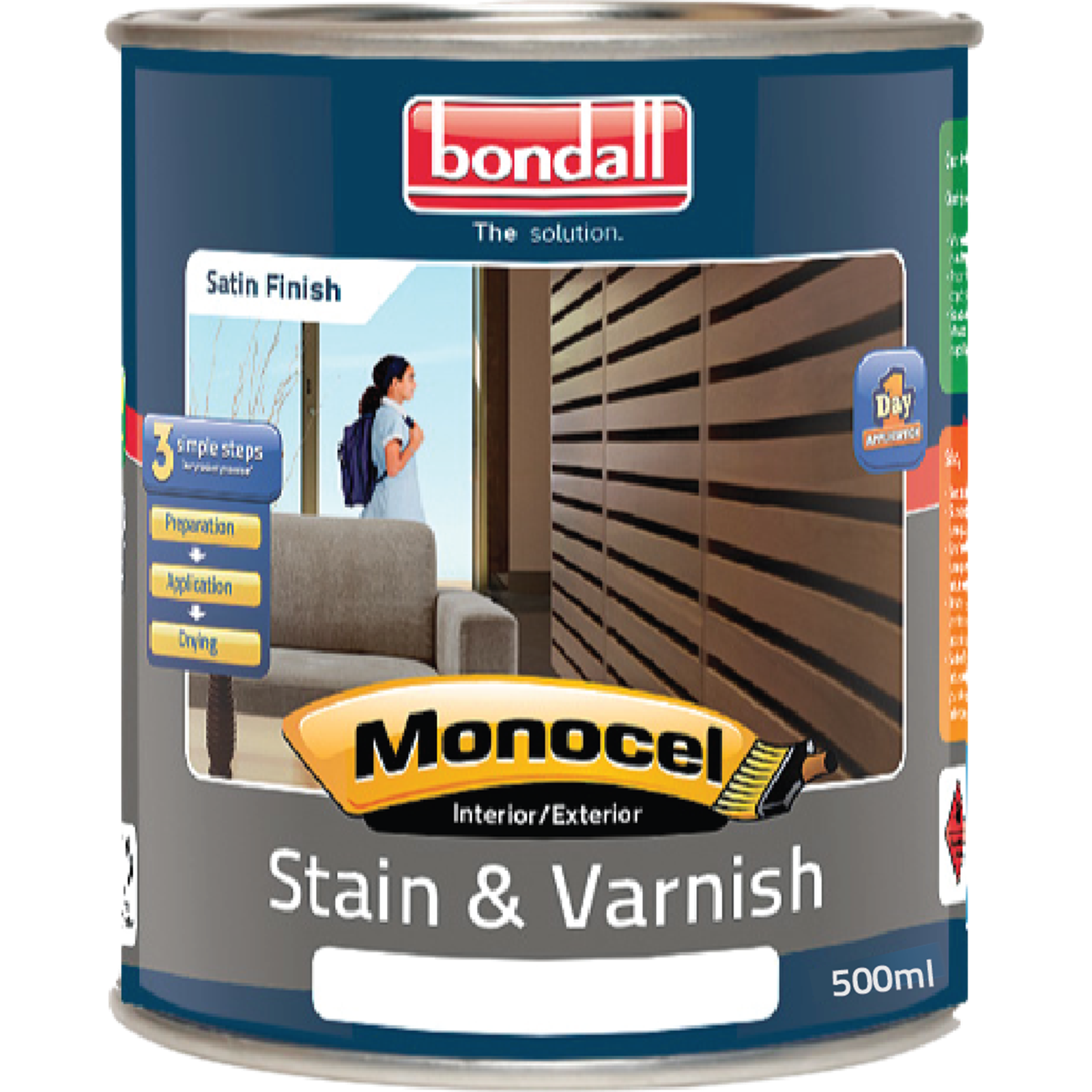 Bondall 500ml Jarrah Monocel Stain And Varnish
