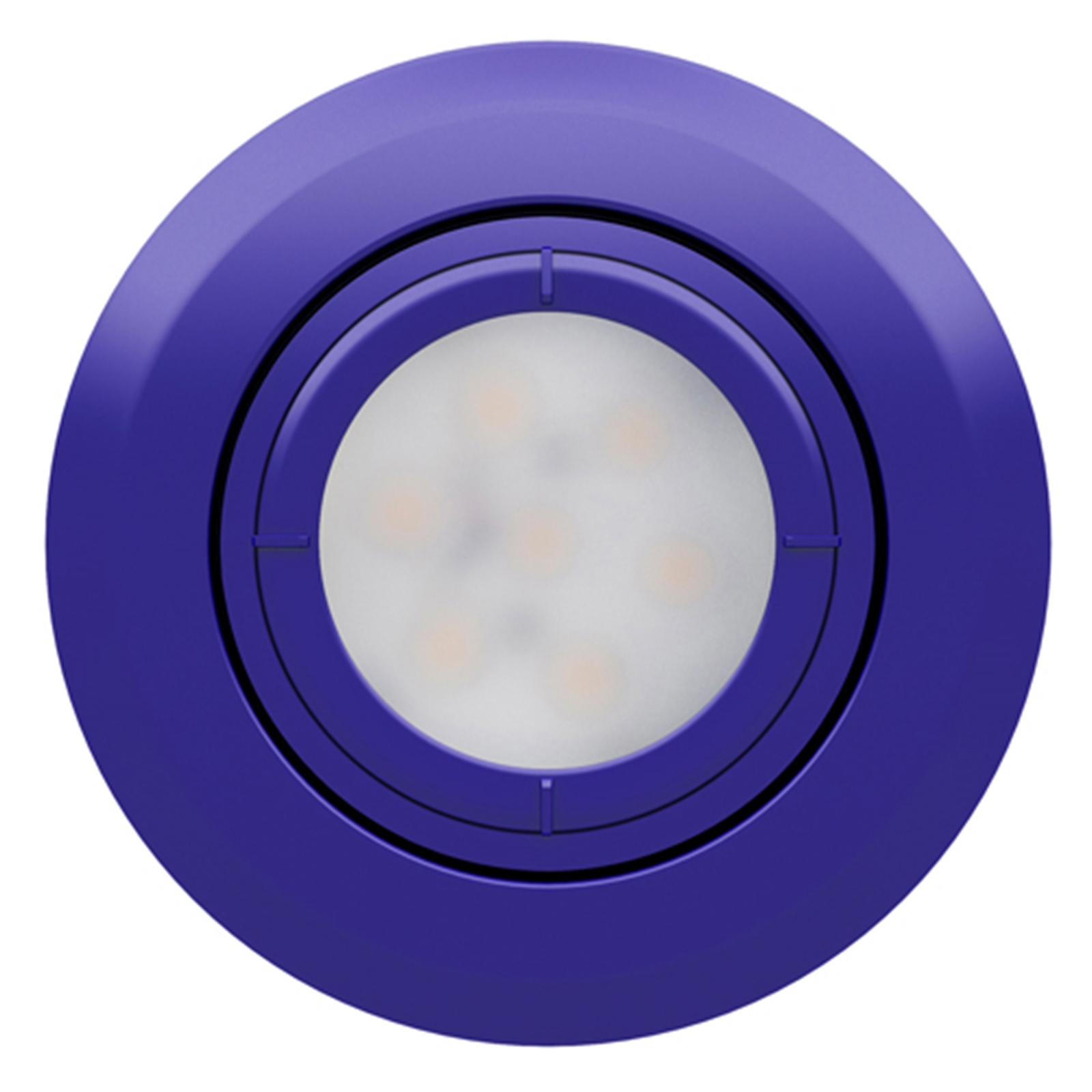 Viewlight 90mm Blue 10W Warm White LED Plug and Play Dimmable Round Gimble Downlight