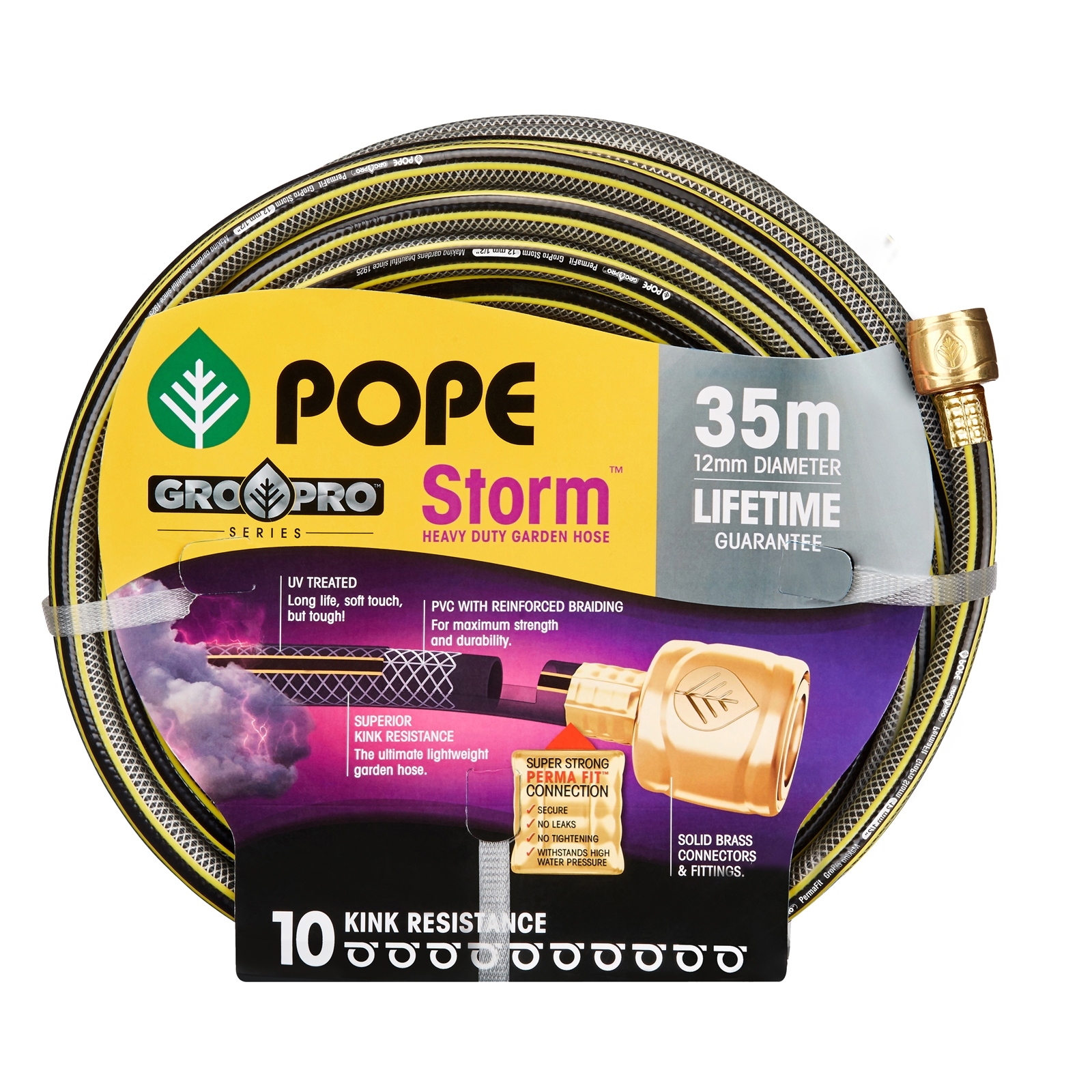 Pope 12mm x 35m Fitted Storm Garden Hose