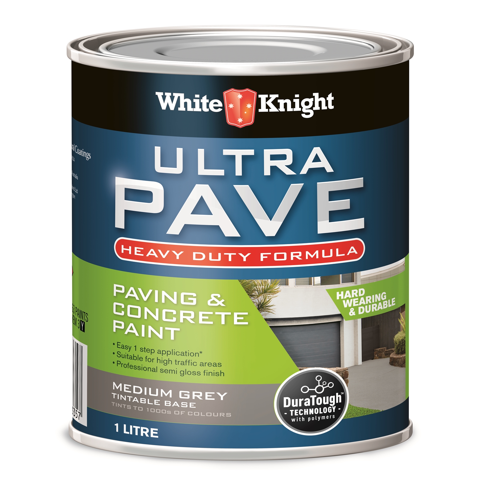 White Knight 1L Ultra Pave Heavy Duty Medium Grey