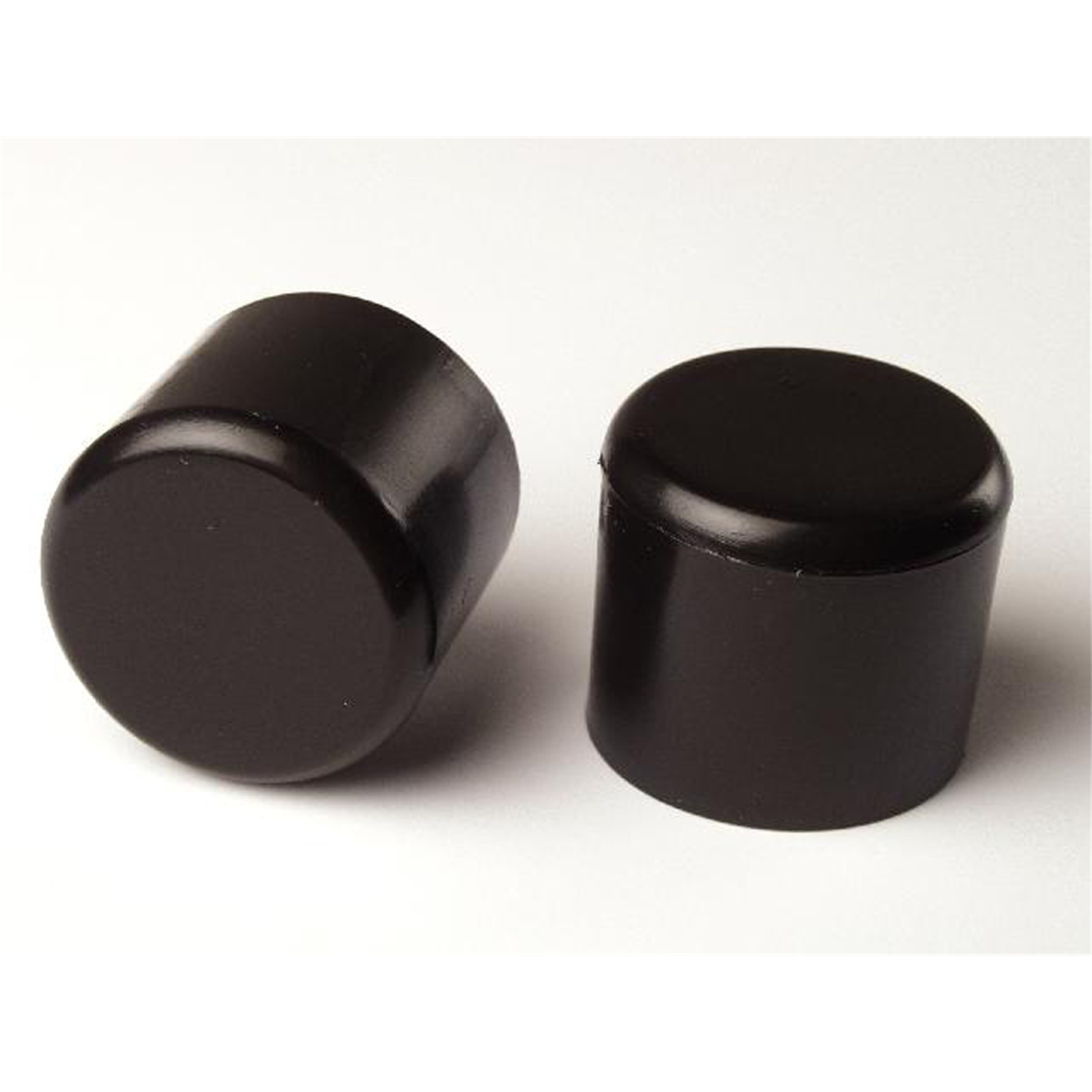 TIC 32mm Round Black Plastic External Chair Tip - 4 Piece