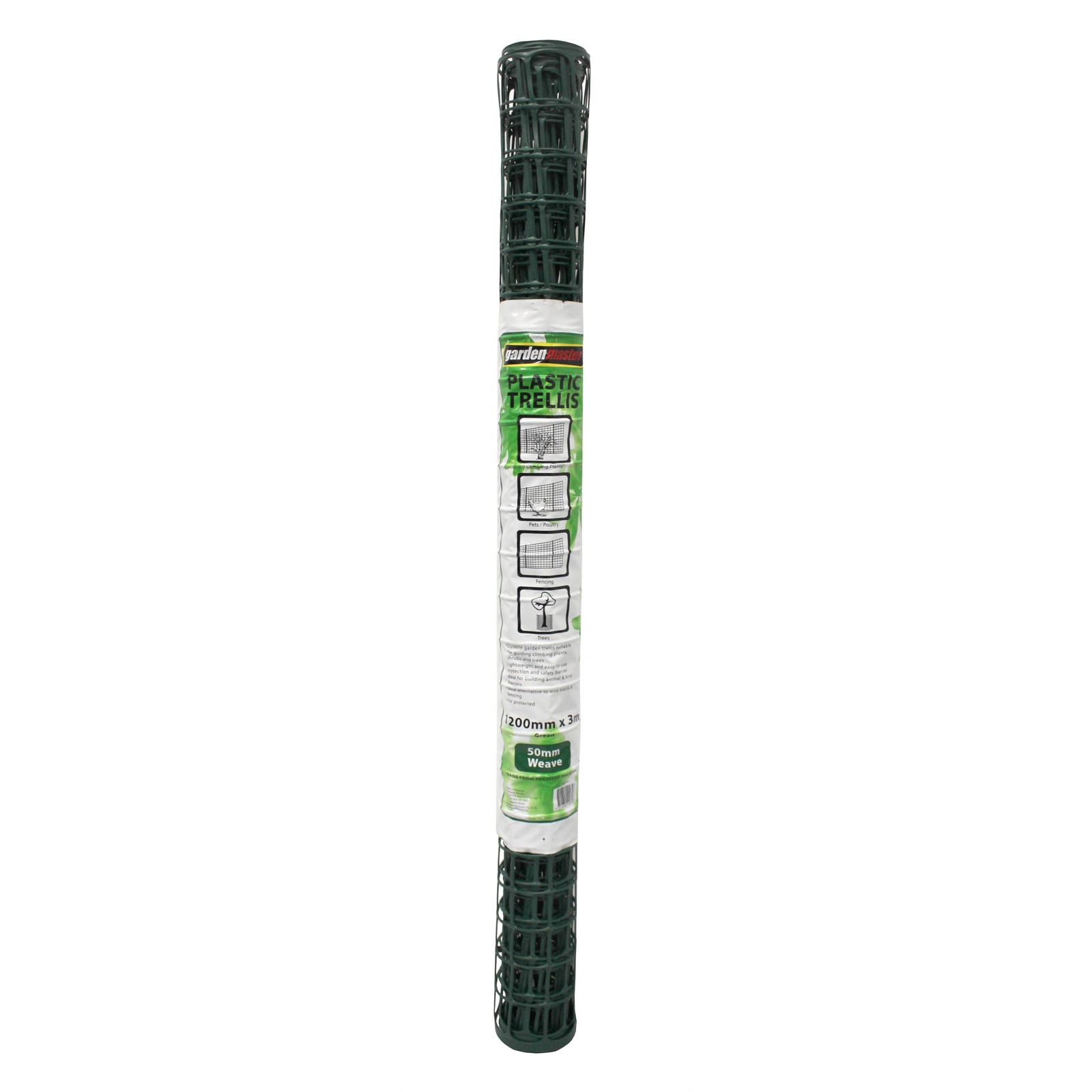Gardenmaster 1200mm x 3m 50mm Weave Green Plastic Trellis