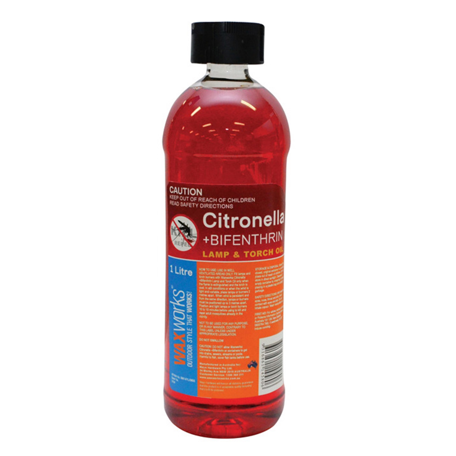 Waxworks 1L Citronella Oil With Insecticide