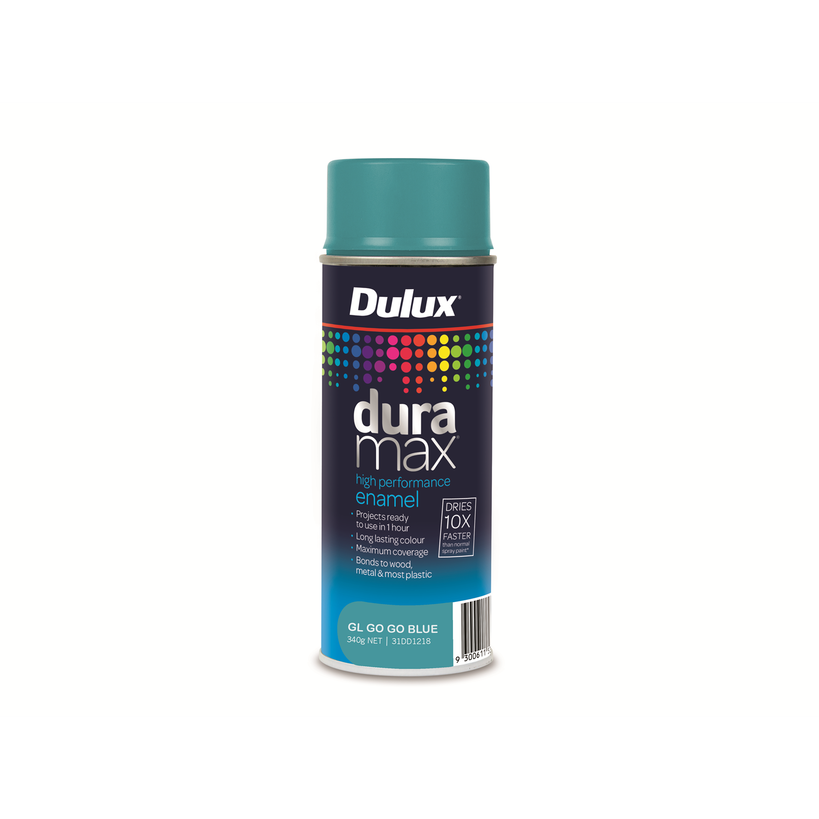 Dulux Duramax 340g Gloss Go Go Blue Spray Paint