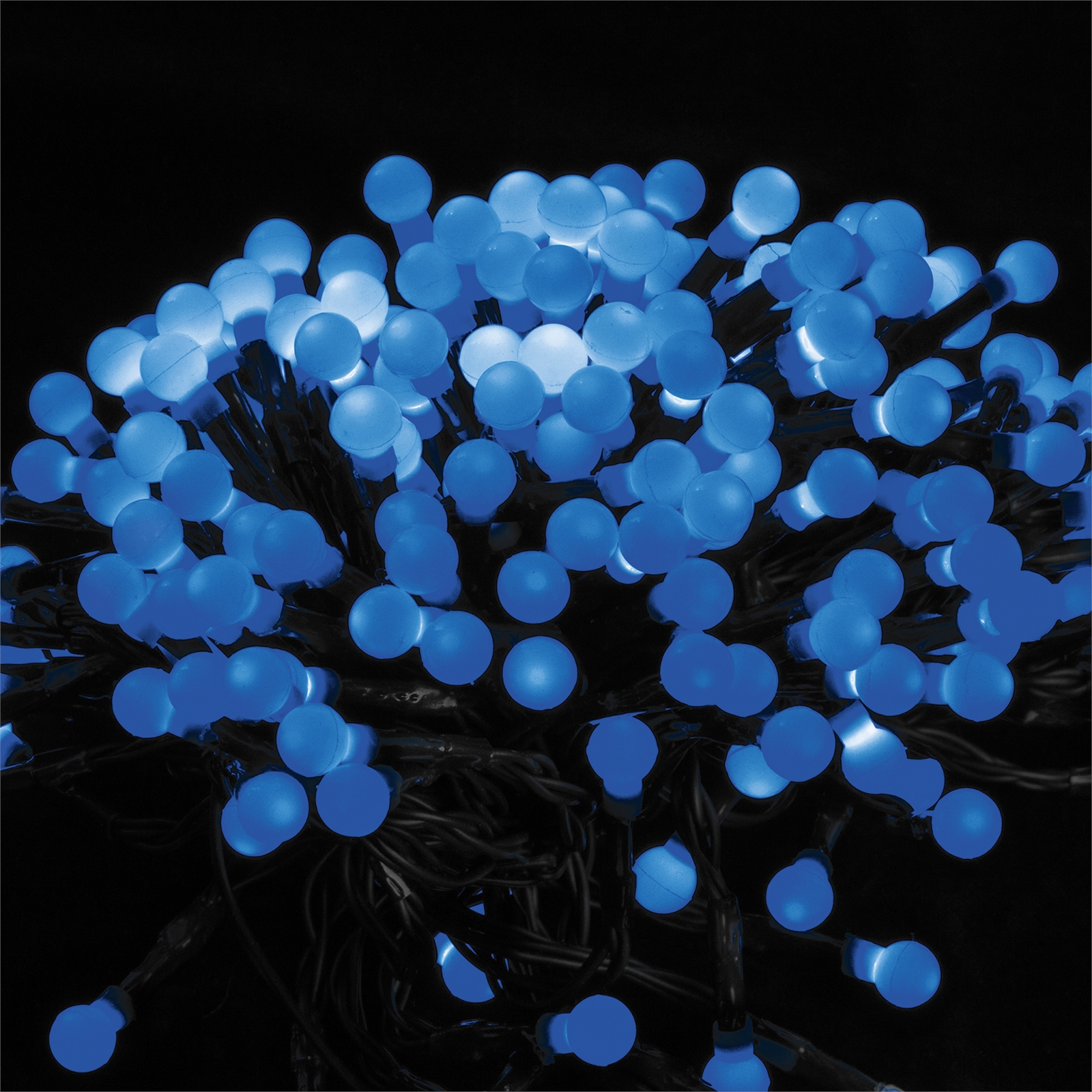 Lytworx 200 LED Miniball Blue Festive Solar Fairy Lights