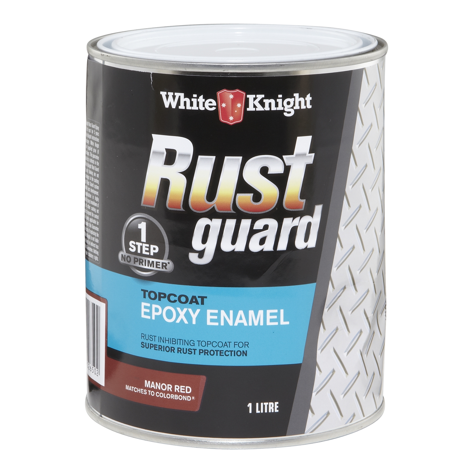 White Knight Rust Guard 1L Manor Red Epoxy Enamel Paint
