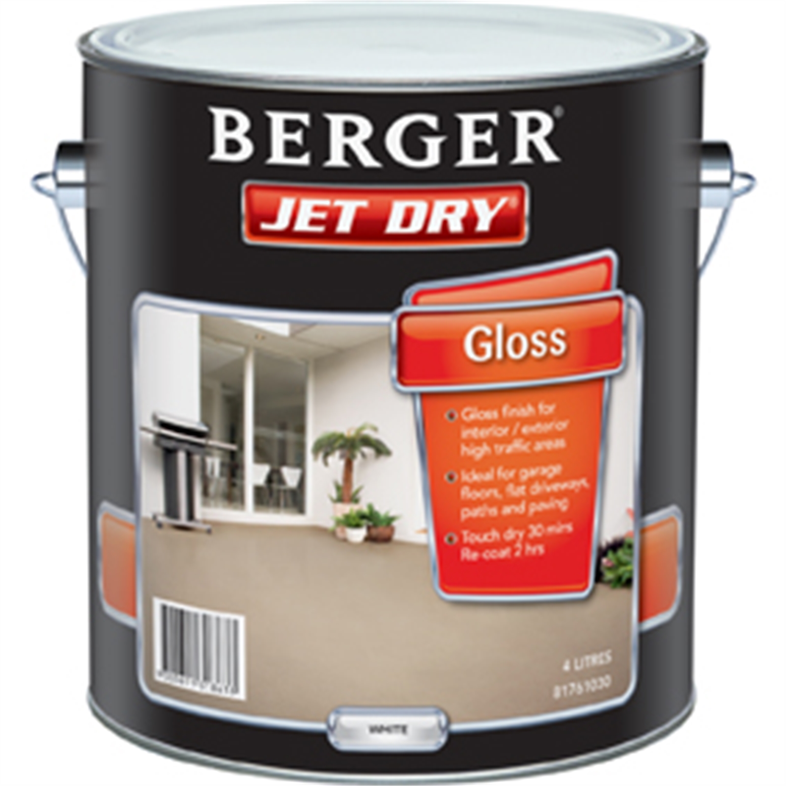 Berger Jet Dry 10L Gloss Amber Paving Paint